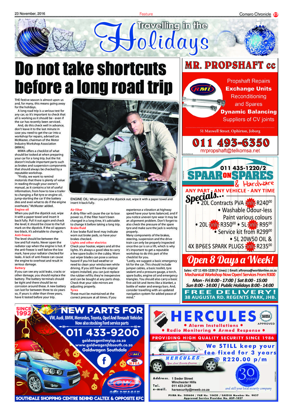 Comaro Chronicle 23 November 2016 page 23