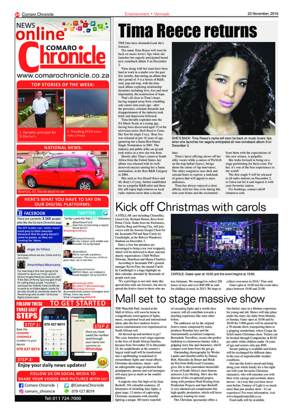 Comaro Chronicle 23 November 2016 page 24