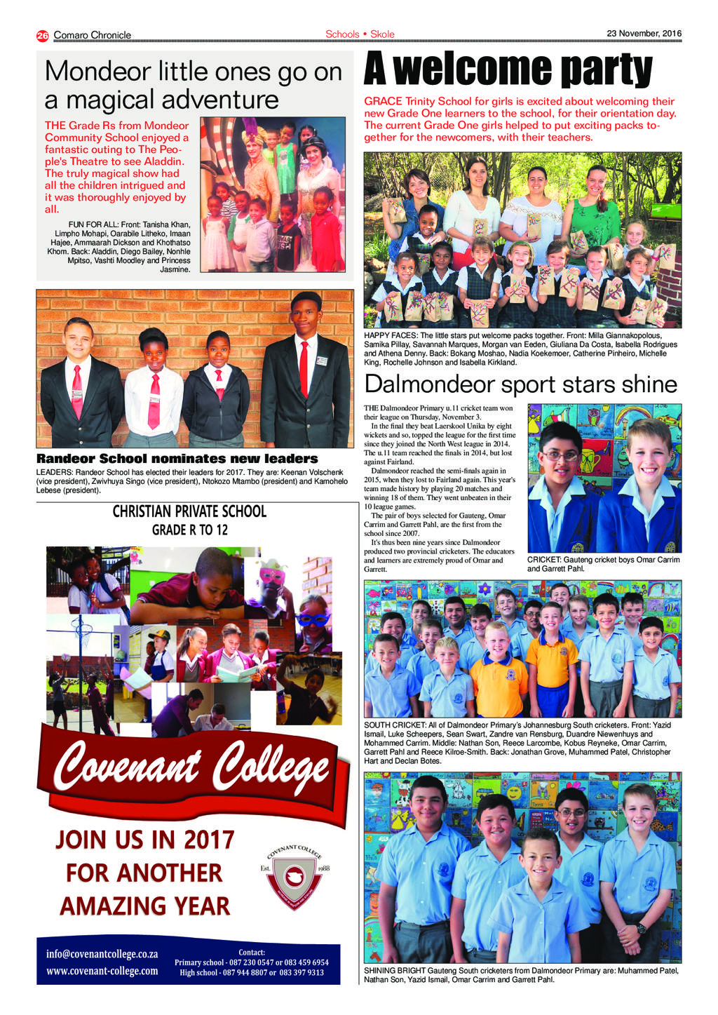 Comaro Chronicle 23 November 2016 page 26