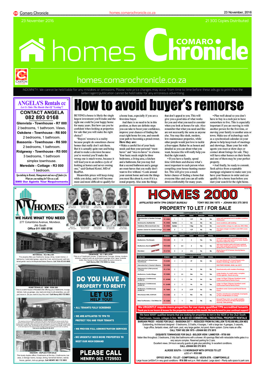 Comaro Chronicle 23 November 2016 page 28