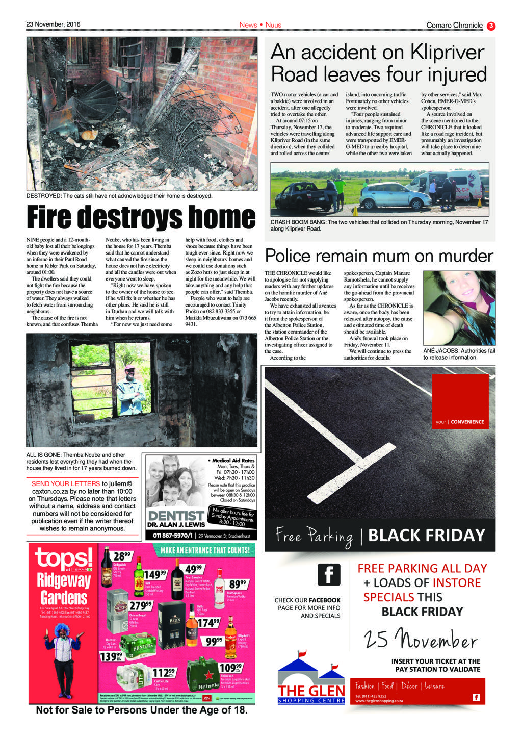 Comaro Chronicle 23 November 2016 page 3