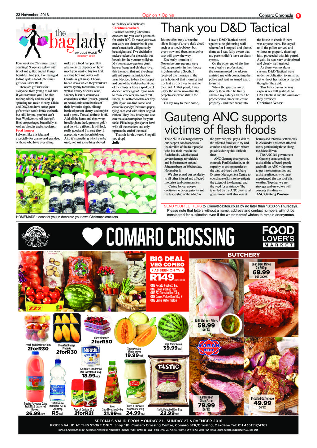 Comaro Chronicle 23 November 2016 page 9