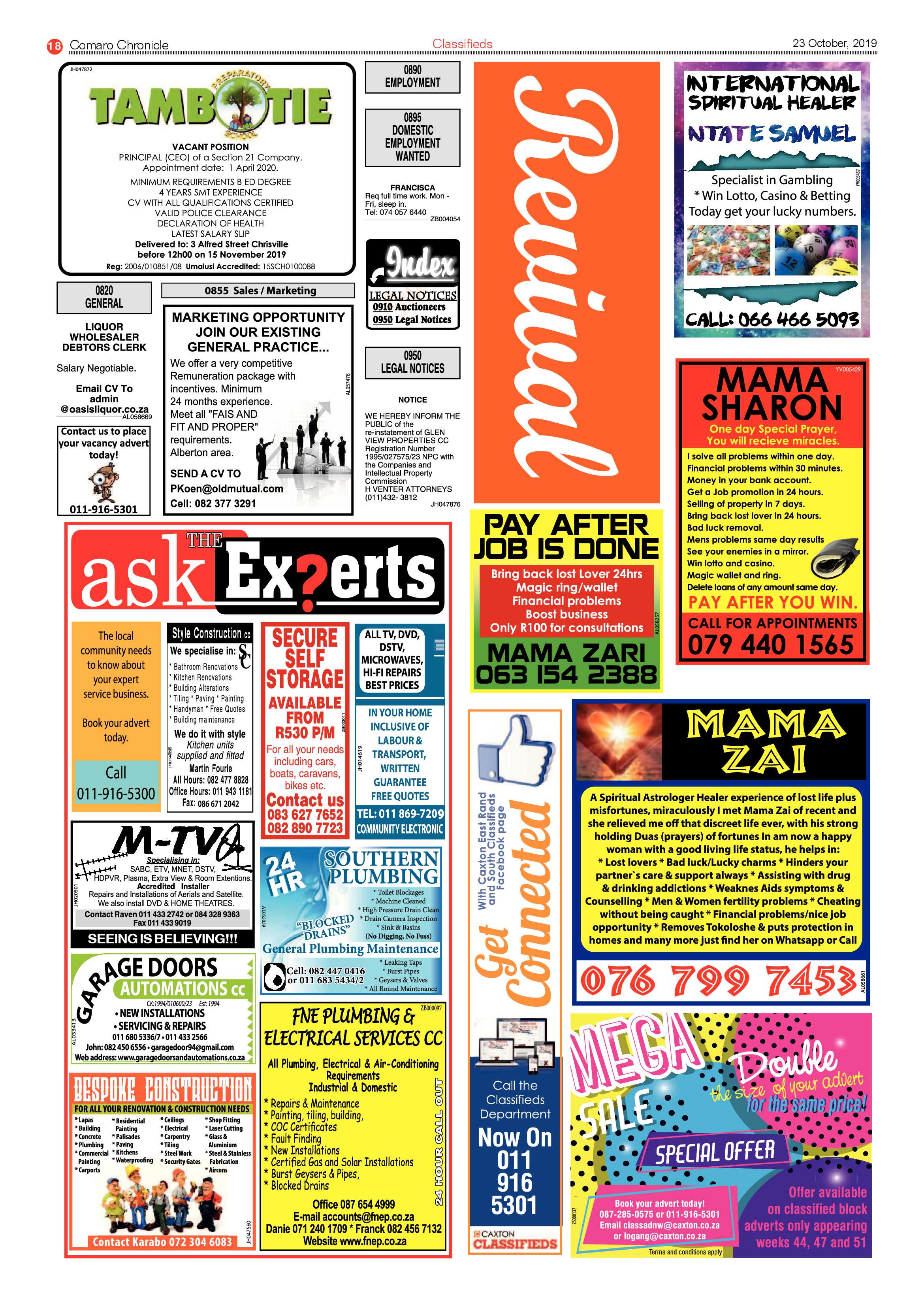 Comaro Chronicle 23 October 2019 page 18