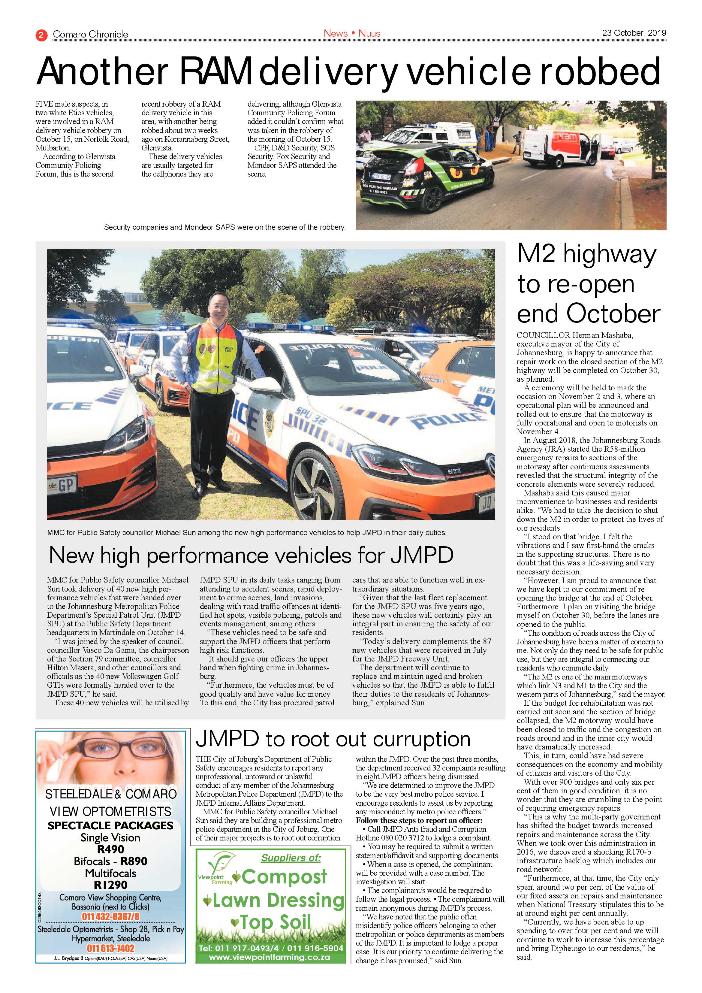Comaro Chronicle 23 October 2019 page 2