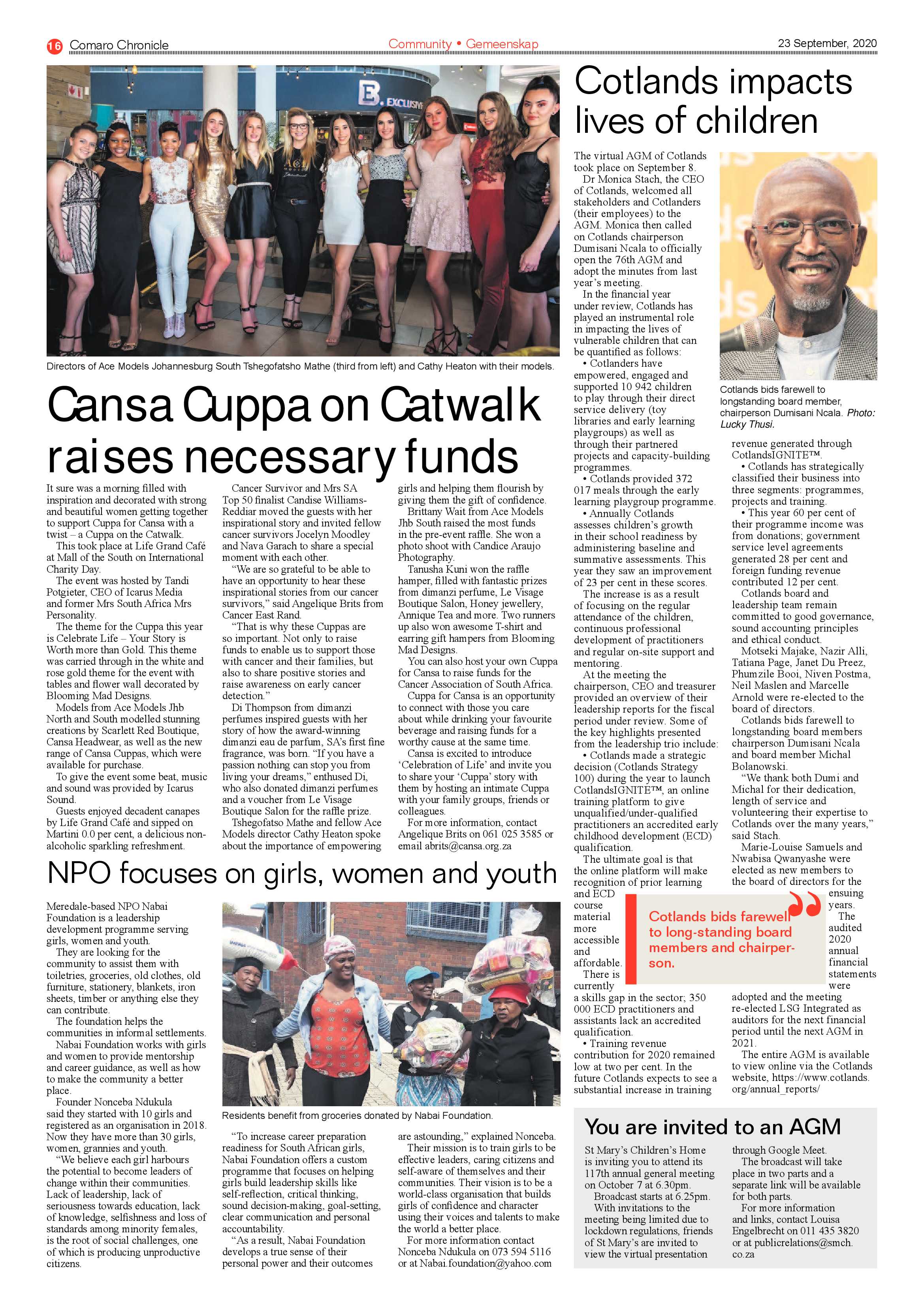 Comaro Chronicle 23 September 2020 page 16