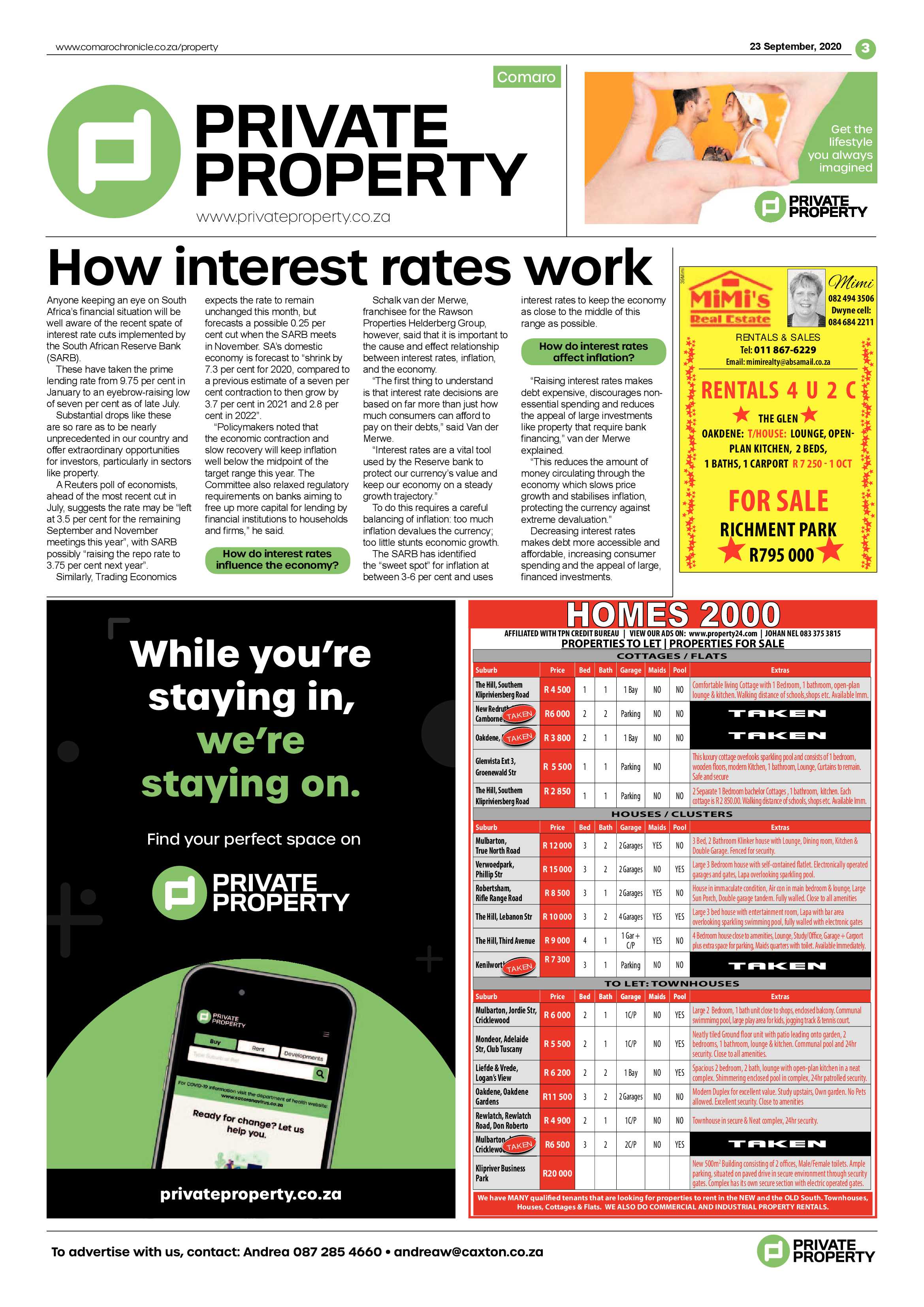 Comaro Chronicle 23 September 2020 page 19