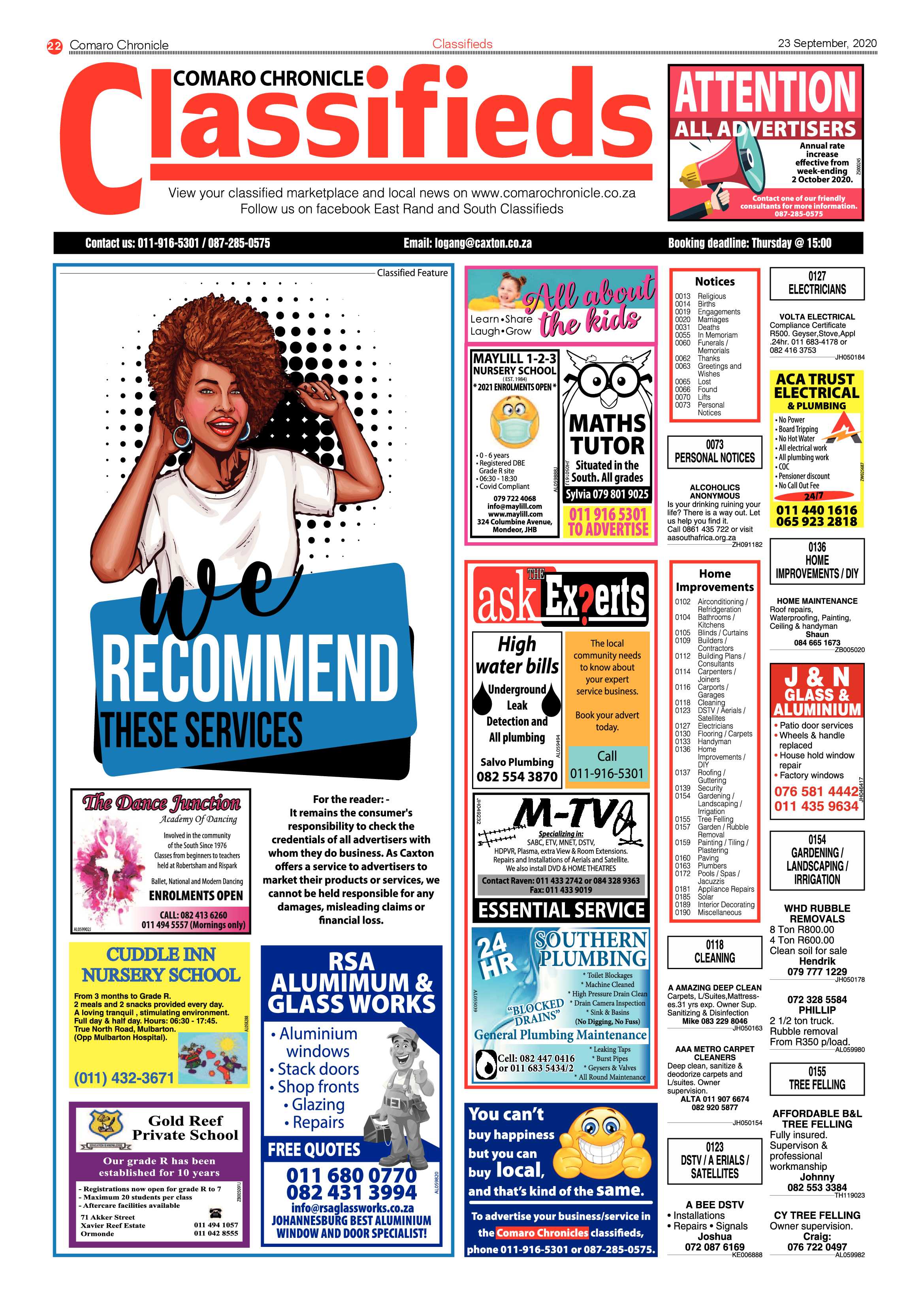 Comaro Chronicle 23 September 2020 page 22