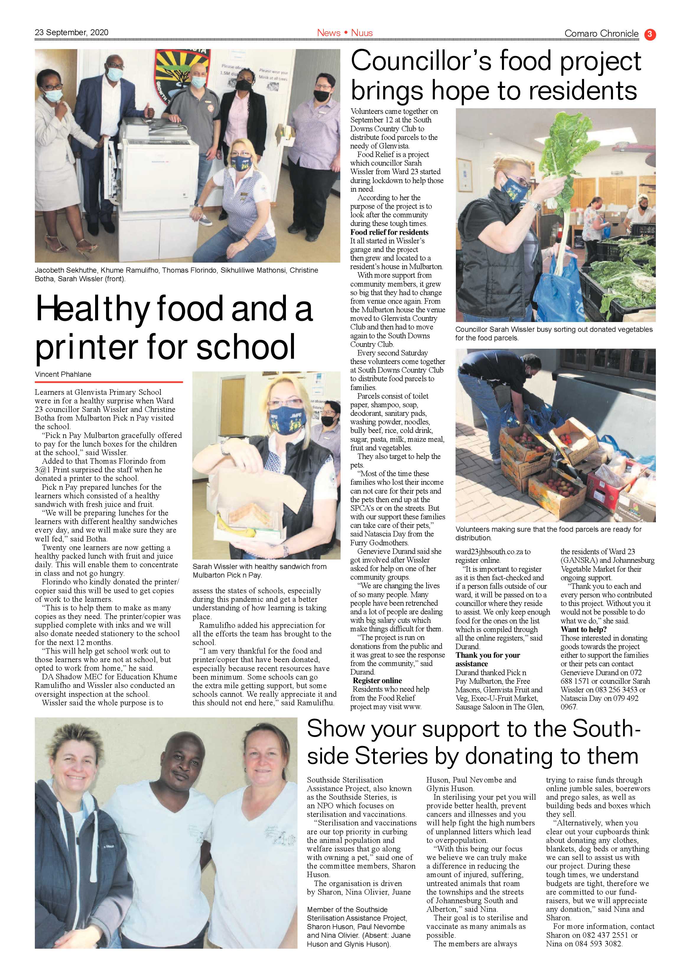 Comaro Chronicle 23 September 2020 page 3