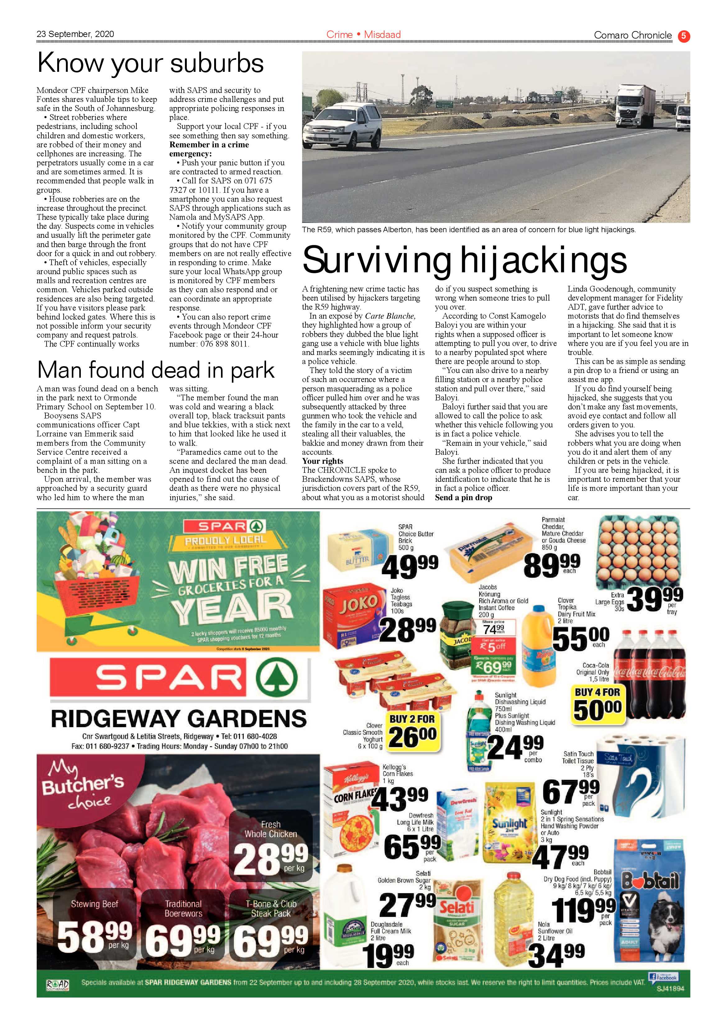 Comaro Chronicle 23 September 2020 page 5