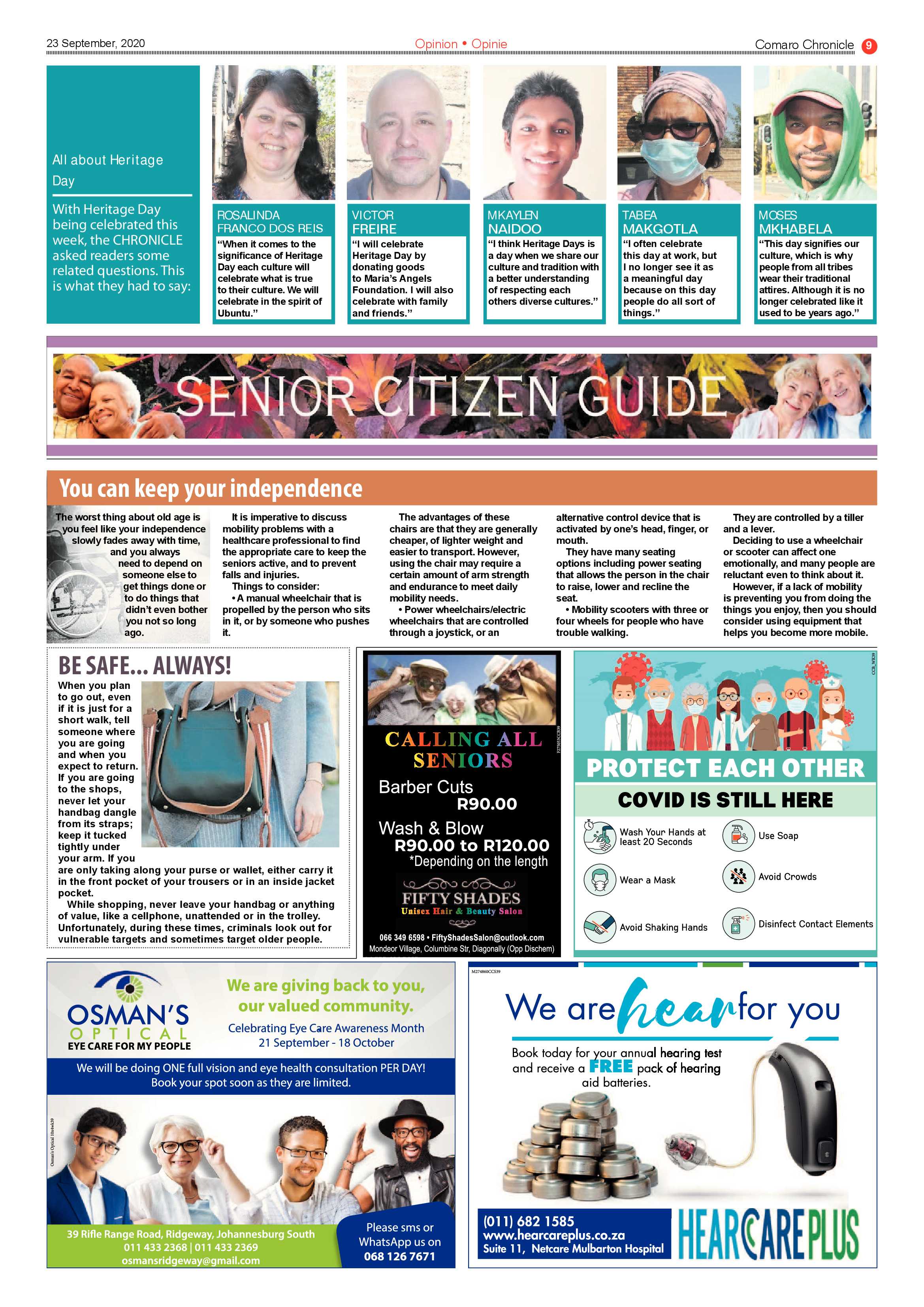 Comaro Chronicle 23 September 2020 page 9