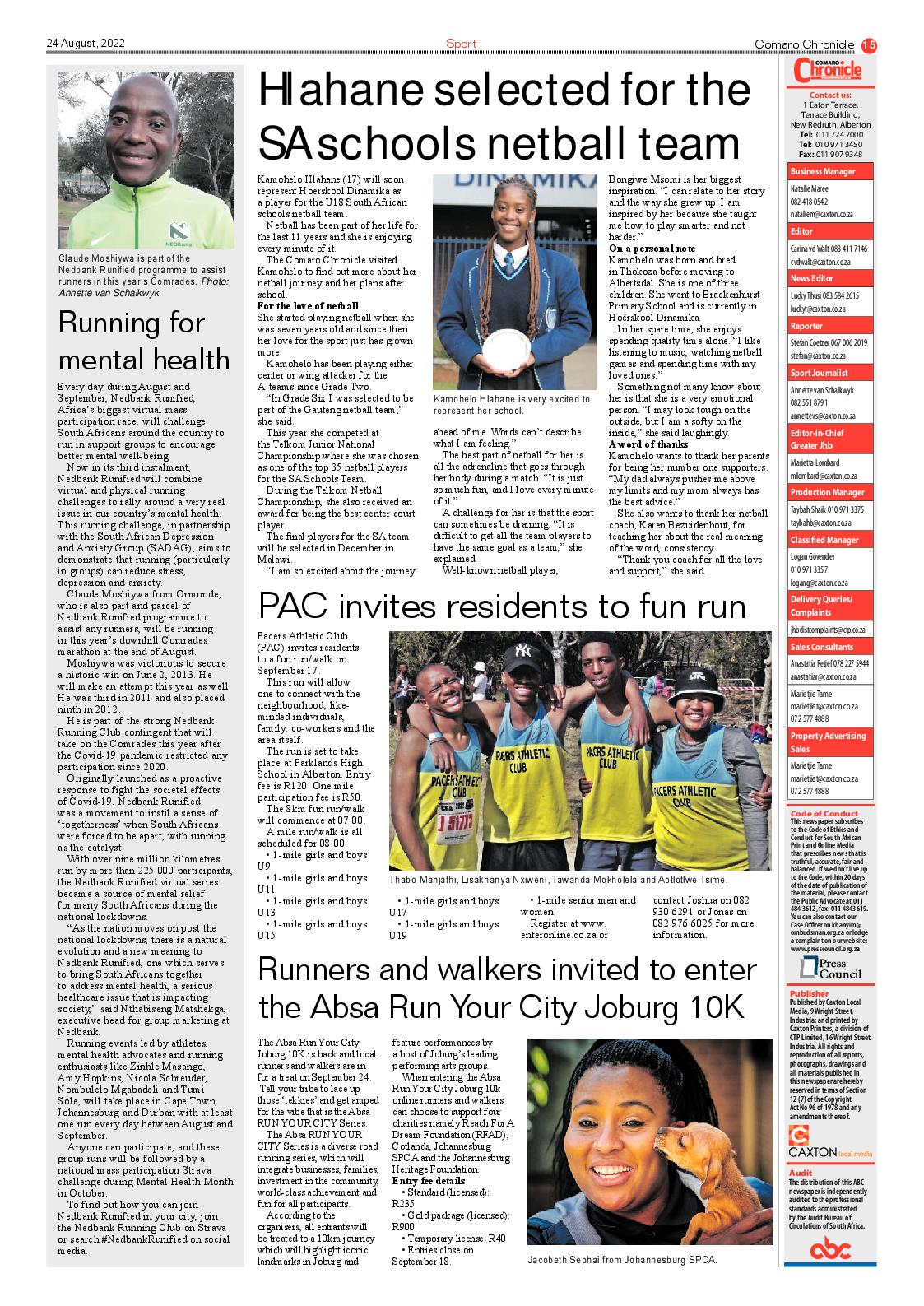 Comaro Chronicle 24 August 2022 page 17