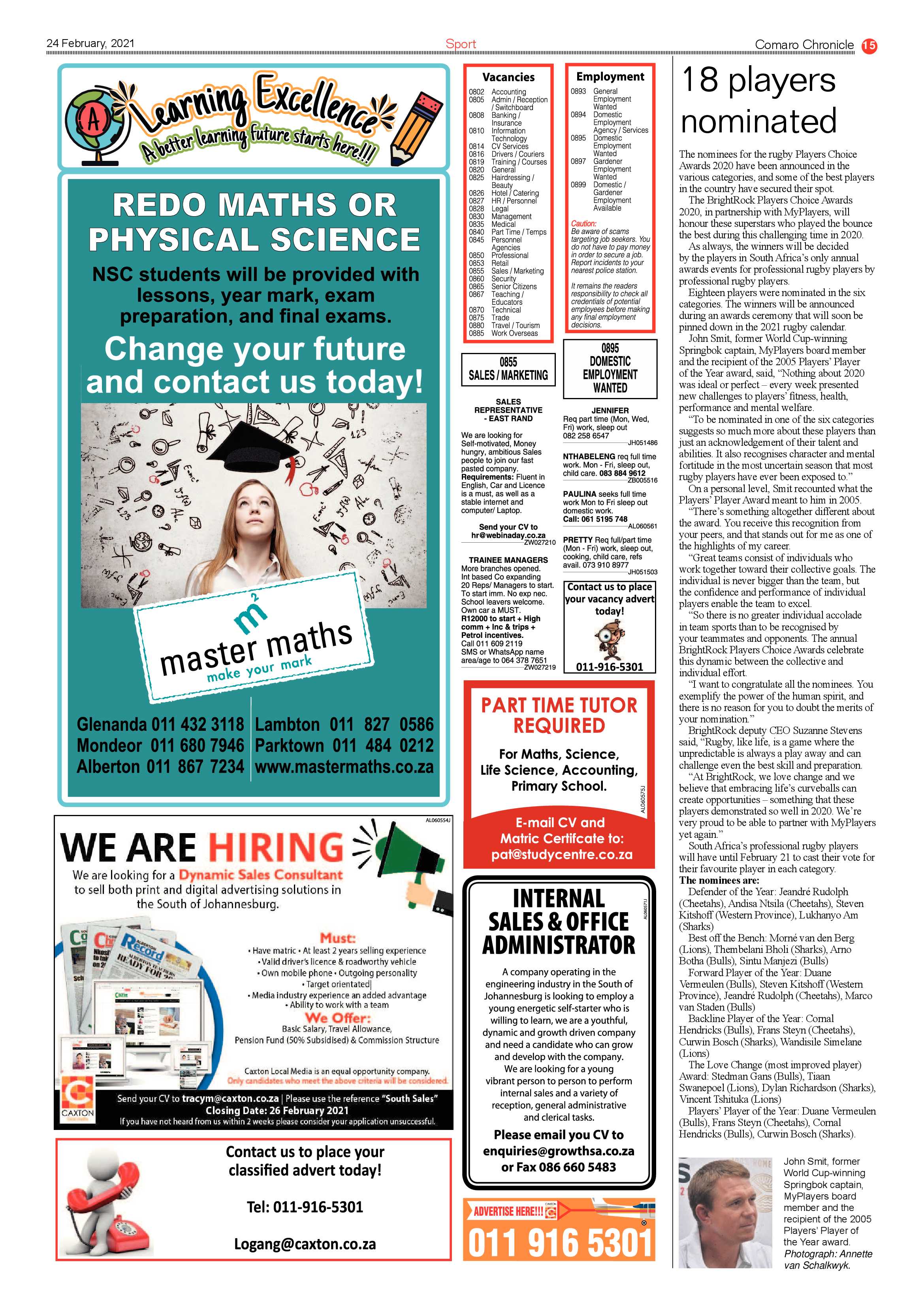 Comaro Chronicle 24 February 2021 page 15