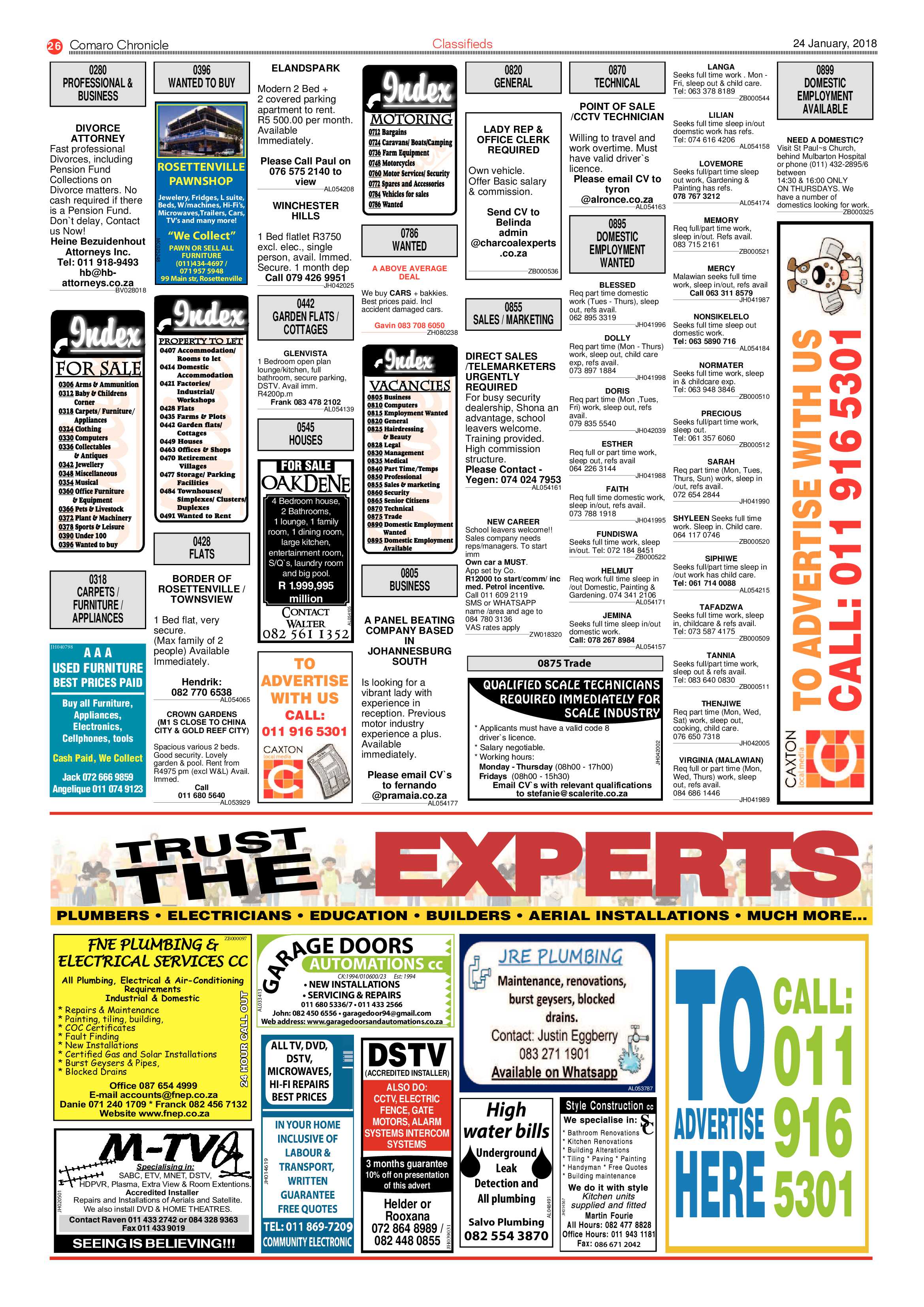 Comaro Chronicle 24 January 2018 page 26
