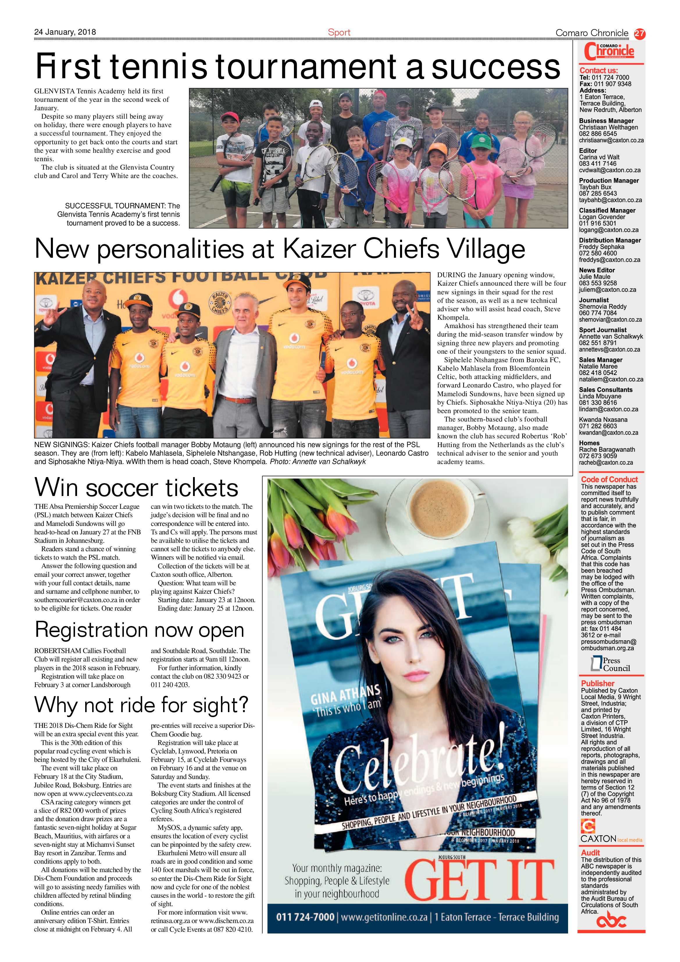 Comaro Chronicle 24 January 2018 page 27