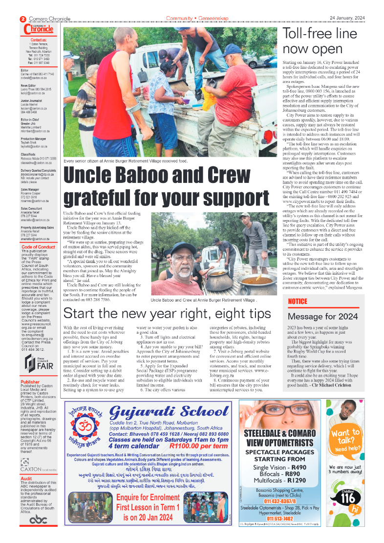 Comaro Chronicle 24 January 2024 page 2
