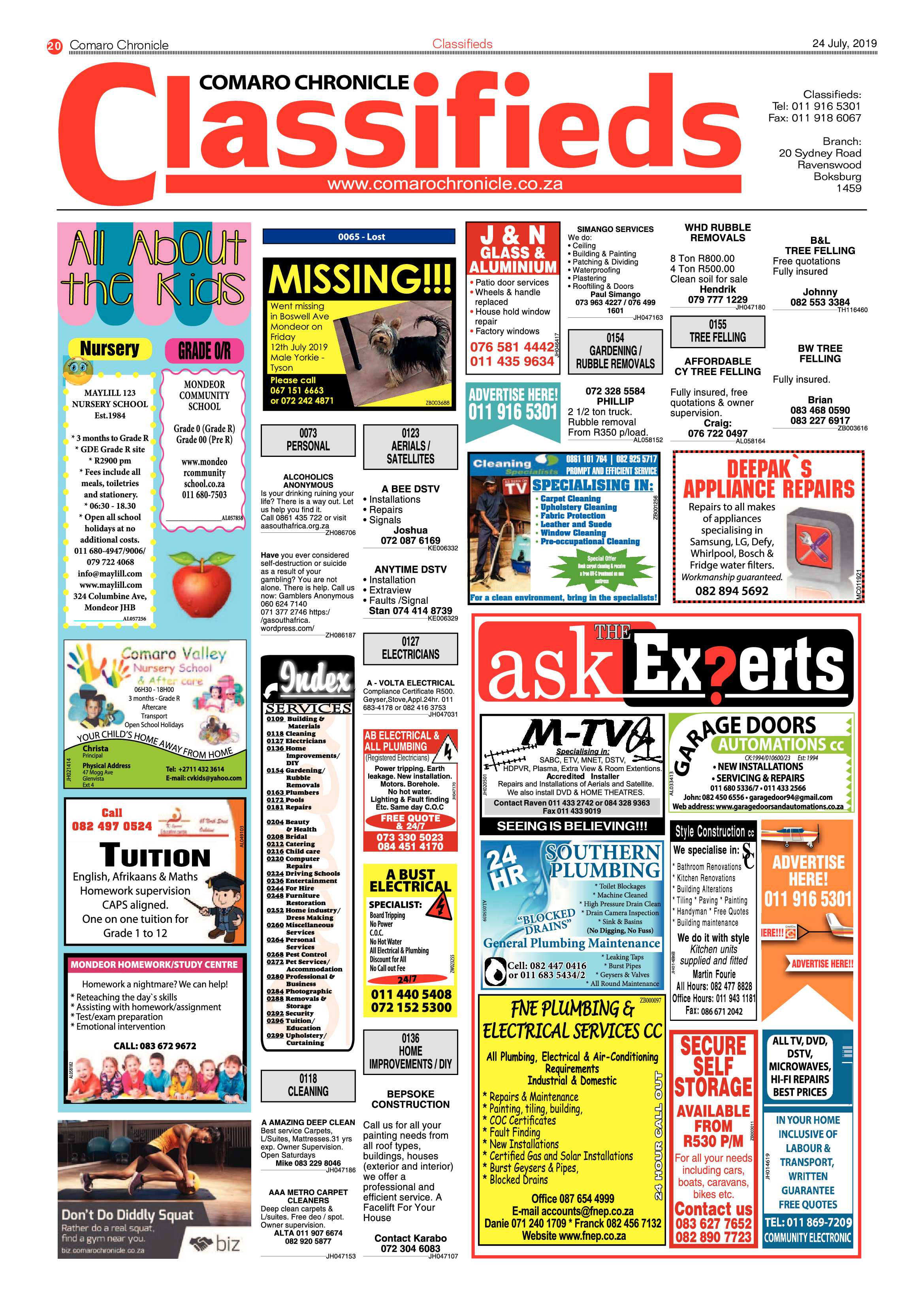 Comaro Chronicle 24 July 2019 page 20
