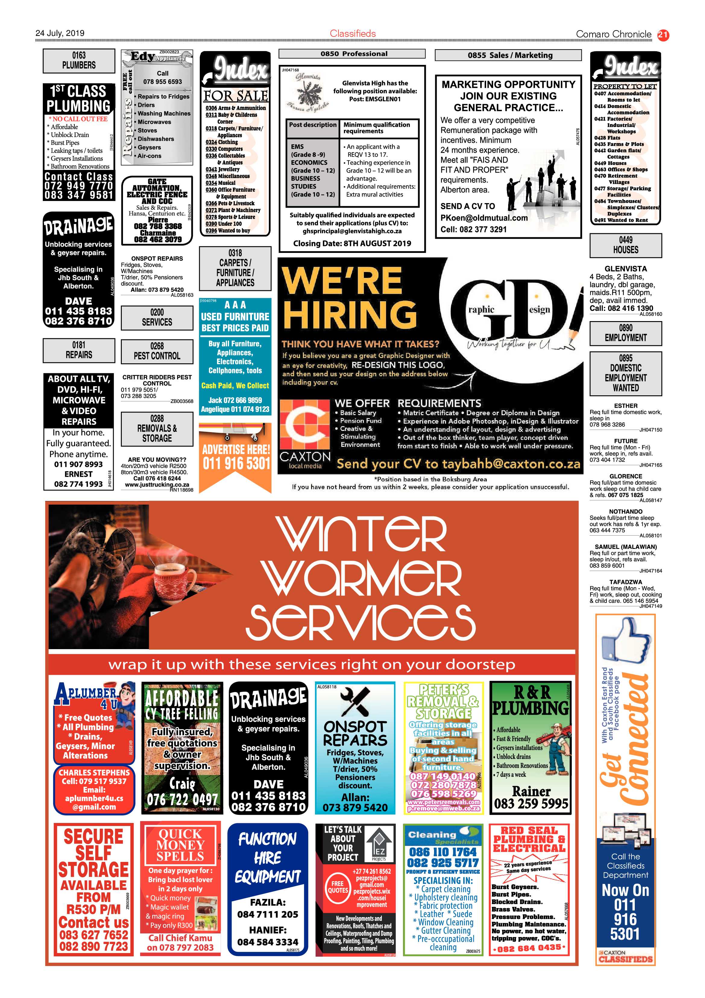 Comaro Chronicle 24 July 2019 page 21