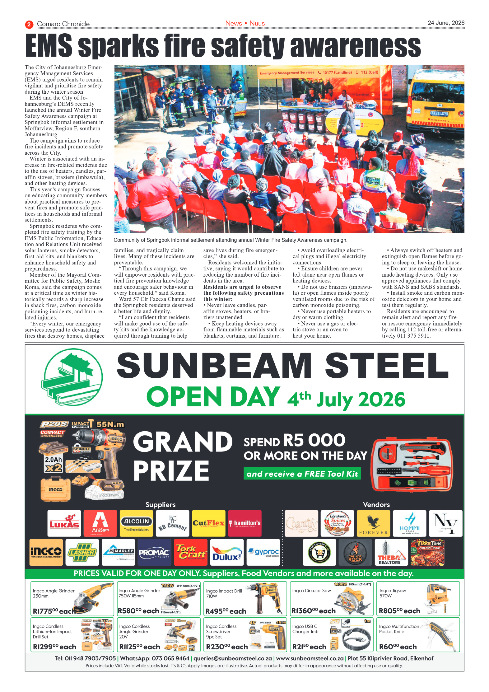 Comaro Chronicle 24 June 2026 page 2
