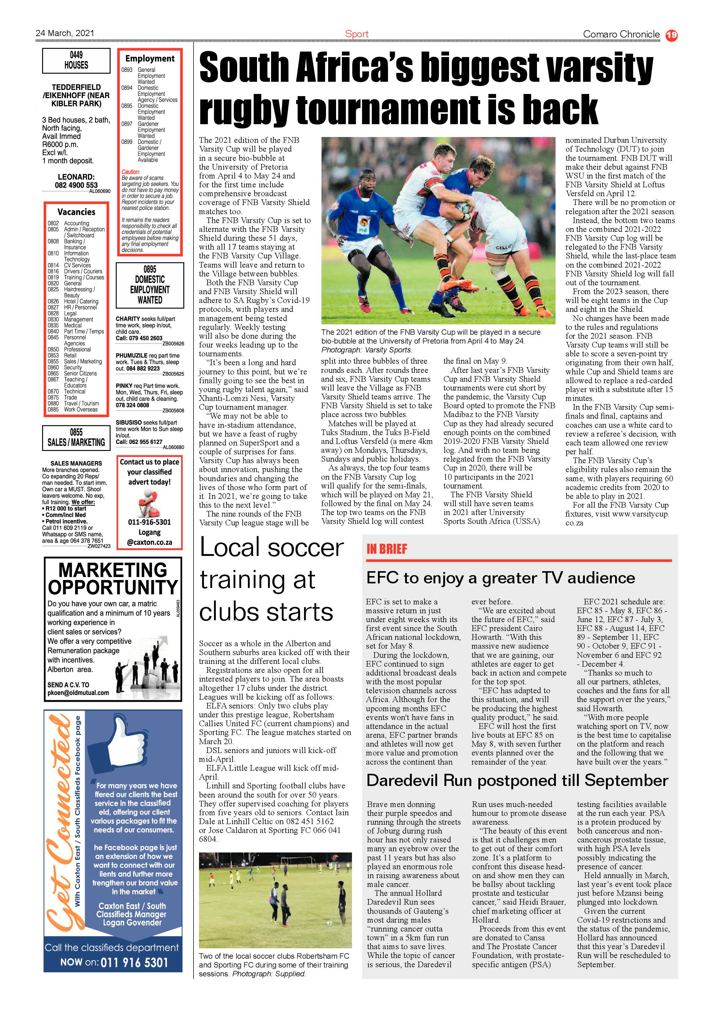 Comaro Chronicle 24 March 2021 page 19