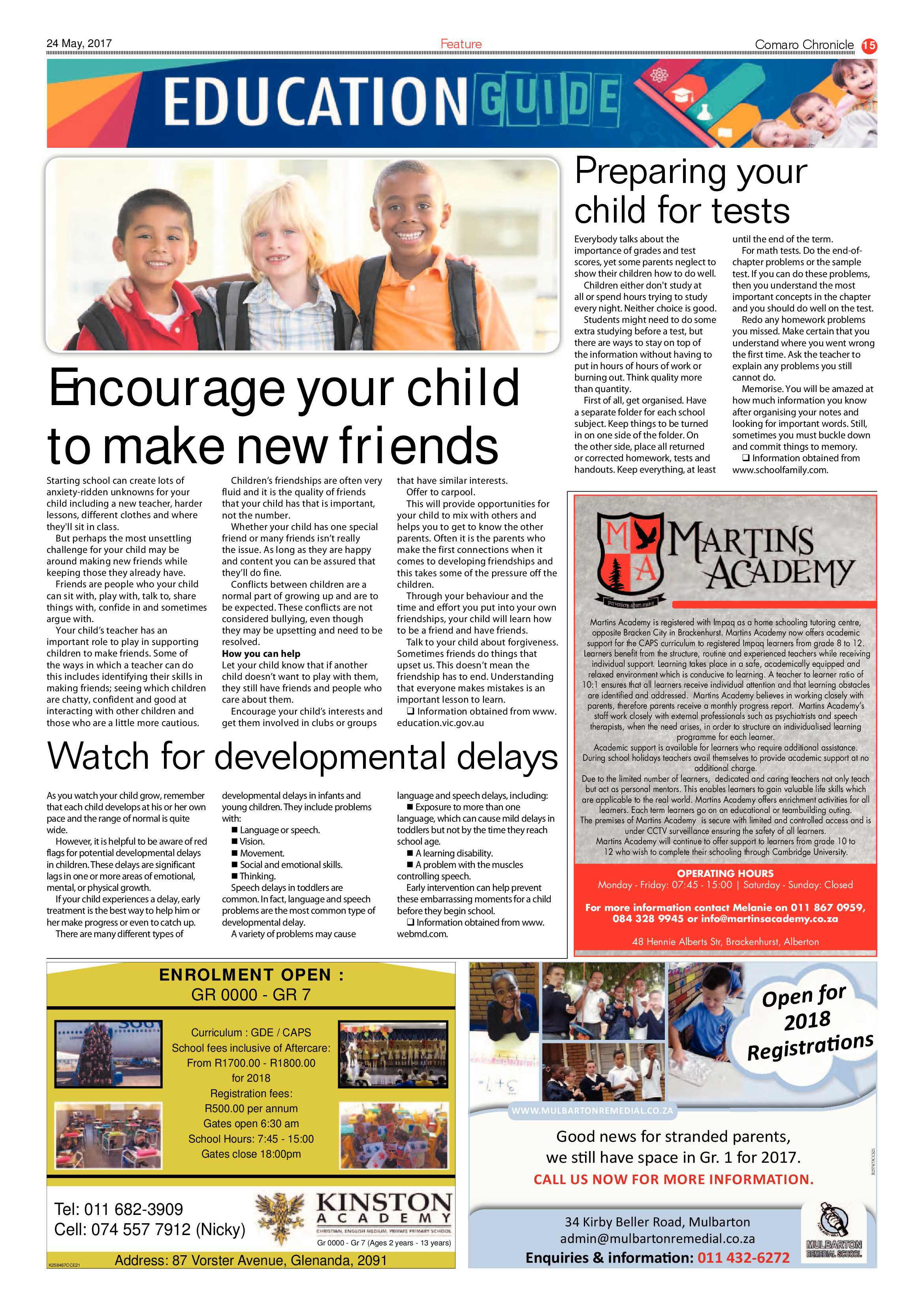 Comaro Chronicle 24 May 2017 page 15