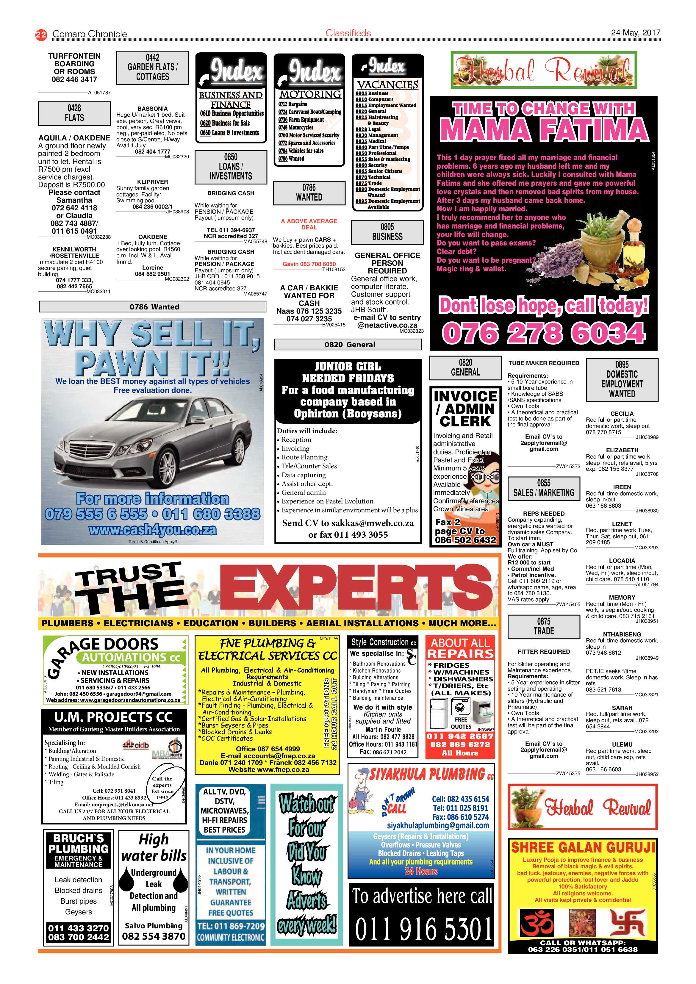 Comaro Chronicle 24 May 2017 page 22
