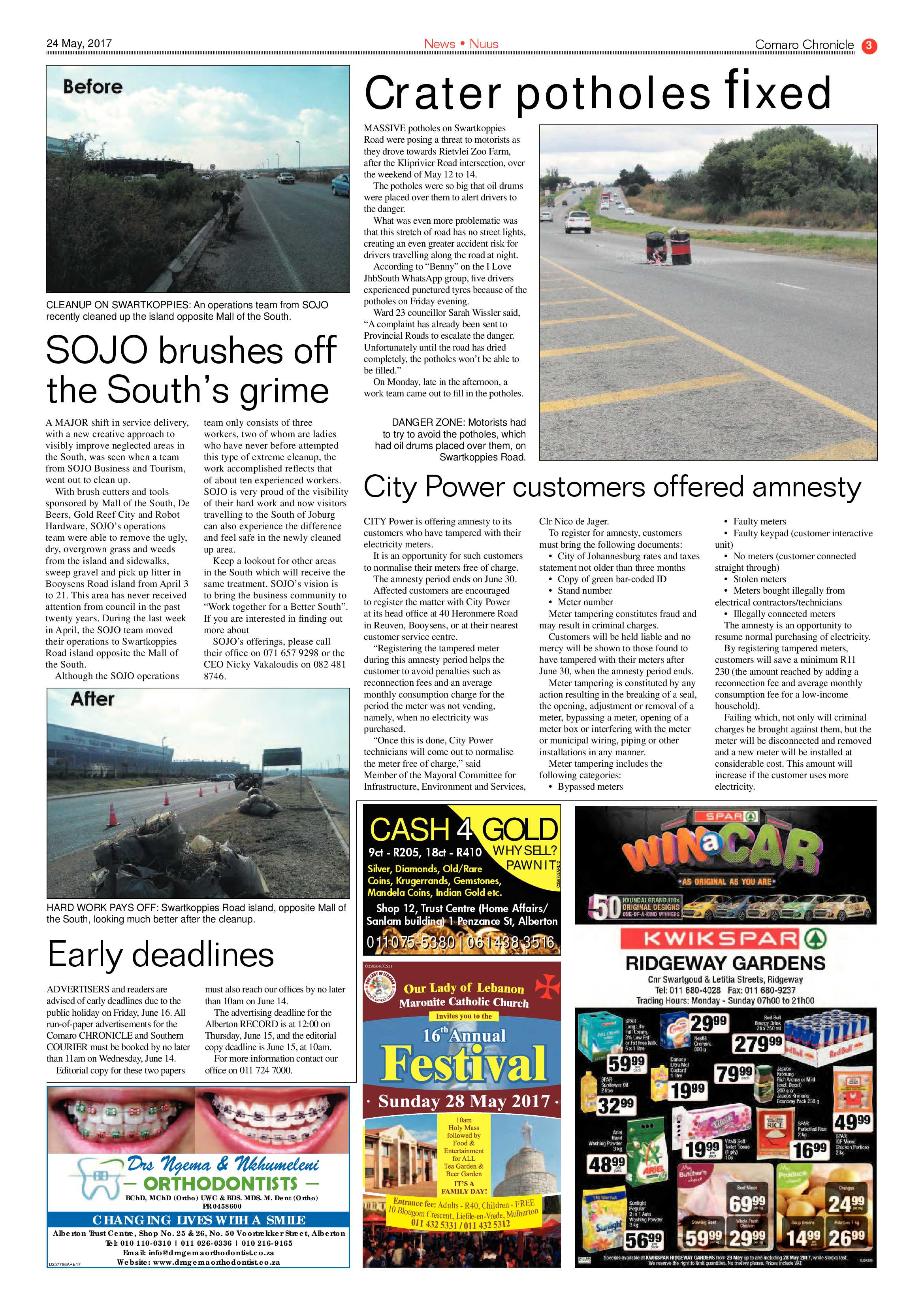 Comaro Chronicle 24 May 2017 page 3