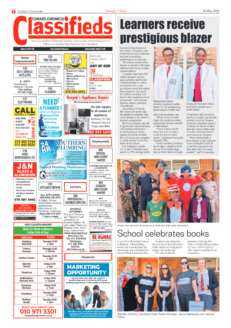 Comaro Chronicle 24 May 2024 page 10
