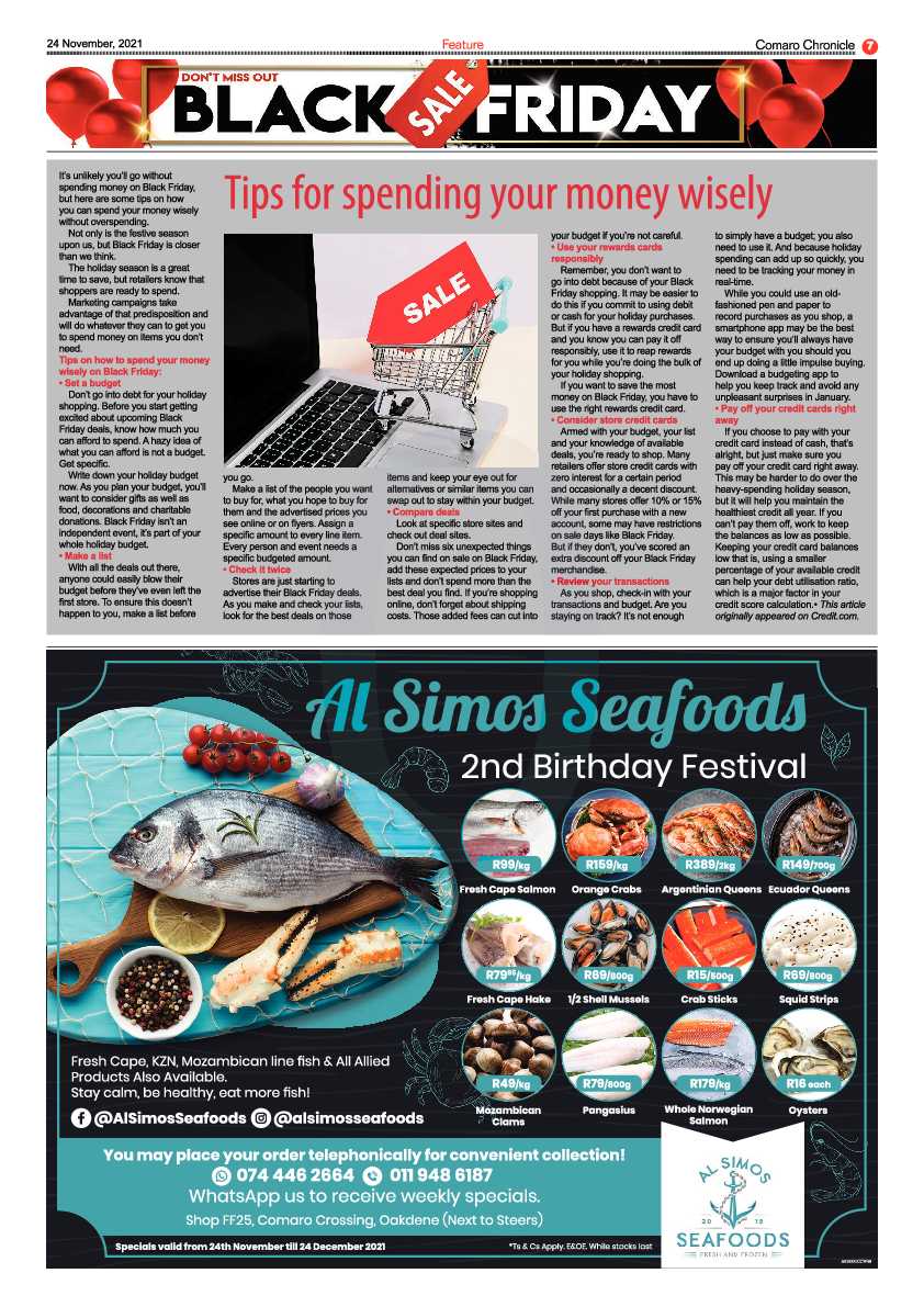 Comaro Chronicle 24 November 2021 page 13