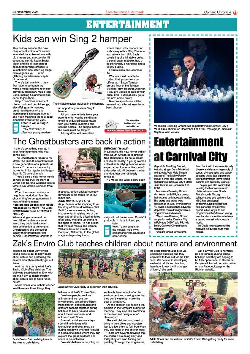 Comaro Chronicle 24 November 2021 page 19