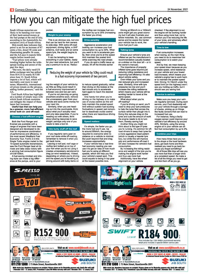 Comaro Chronicle 24 November 2021 page 22