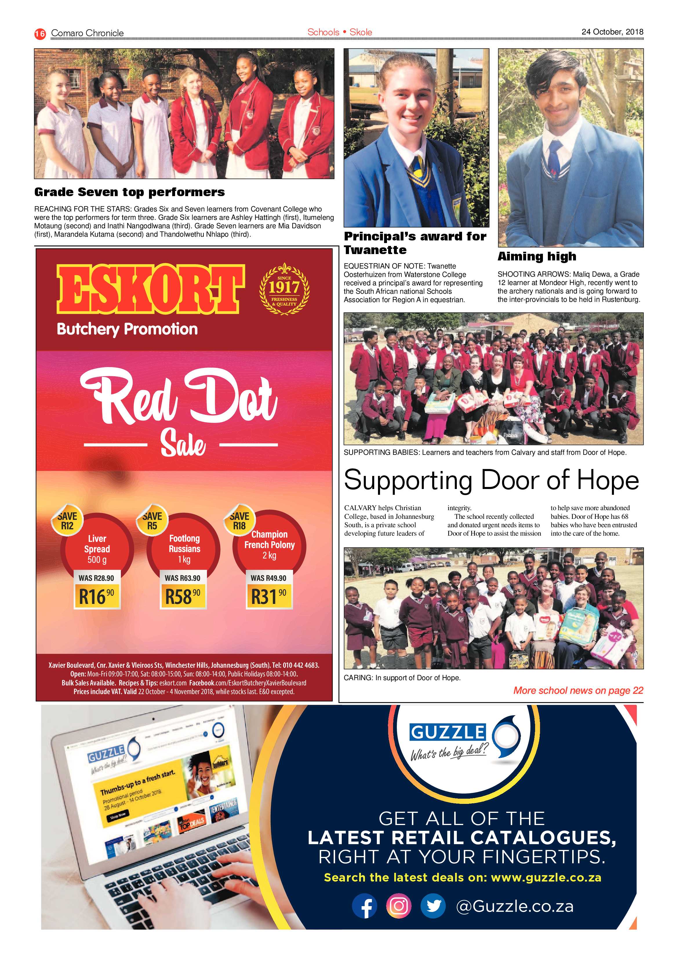Comaro Chronicle 24 October 2018 page 16