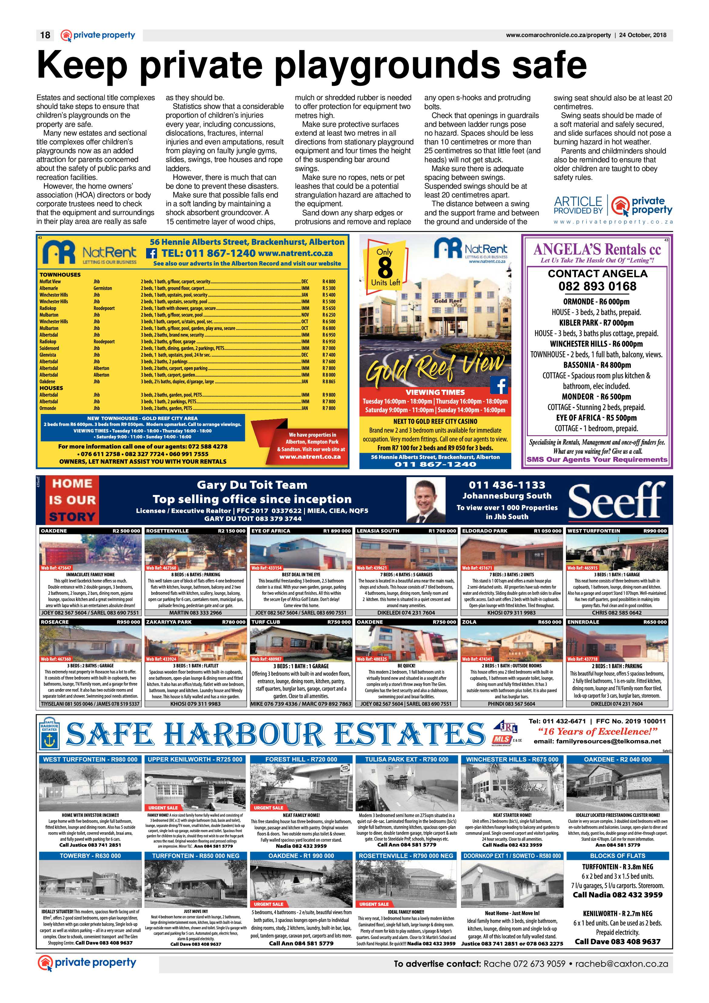Comaro Chronicle 24 October 2018 page 18