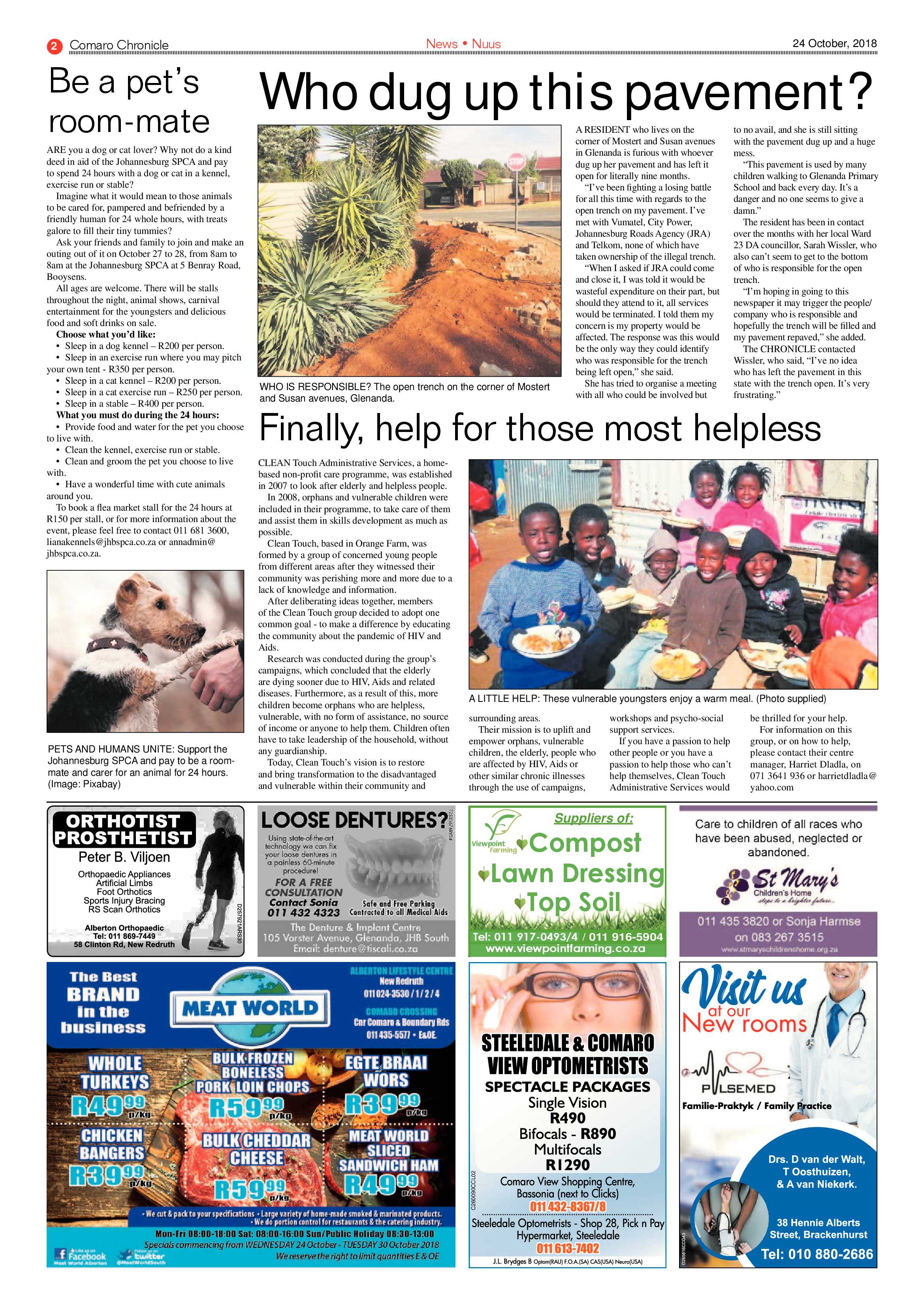 Comaro Chronicle 24 October 2018 page 2