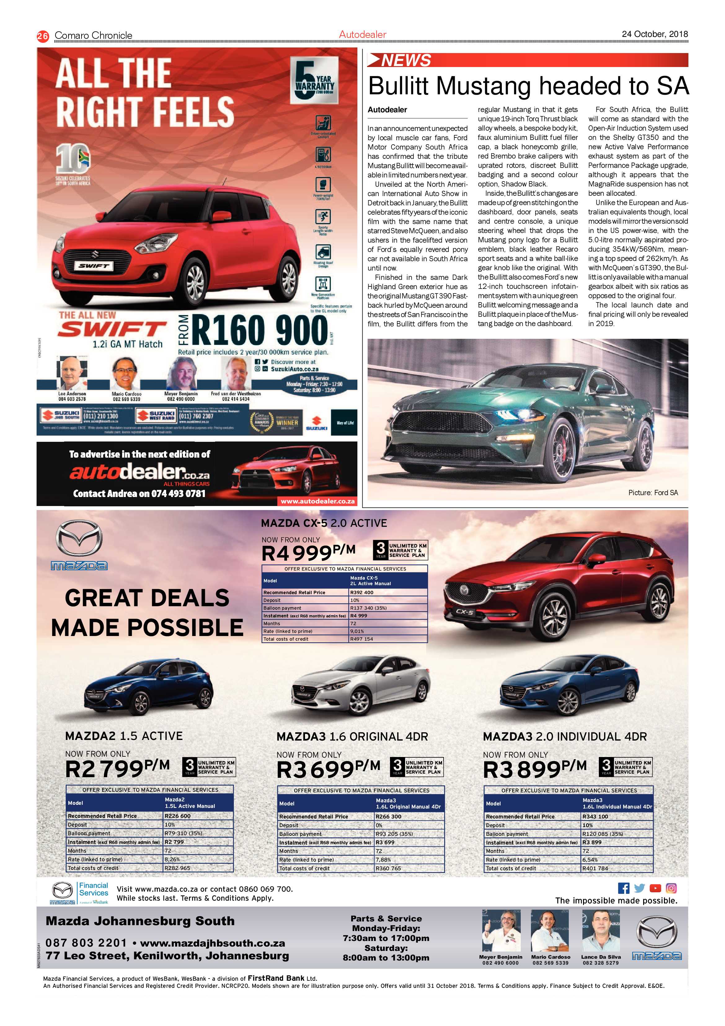 Comaro Chronicle 24 October 2018 page 26