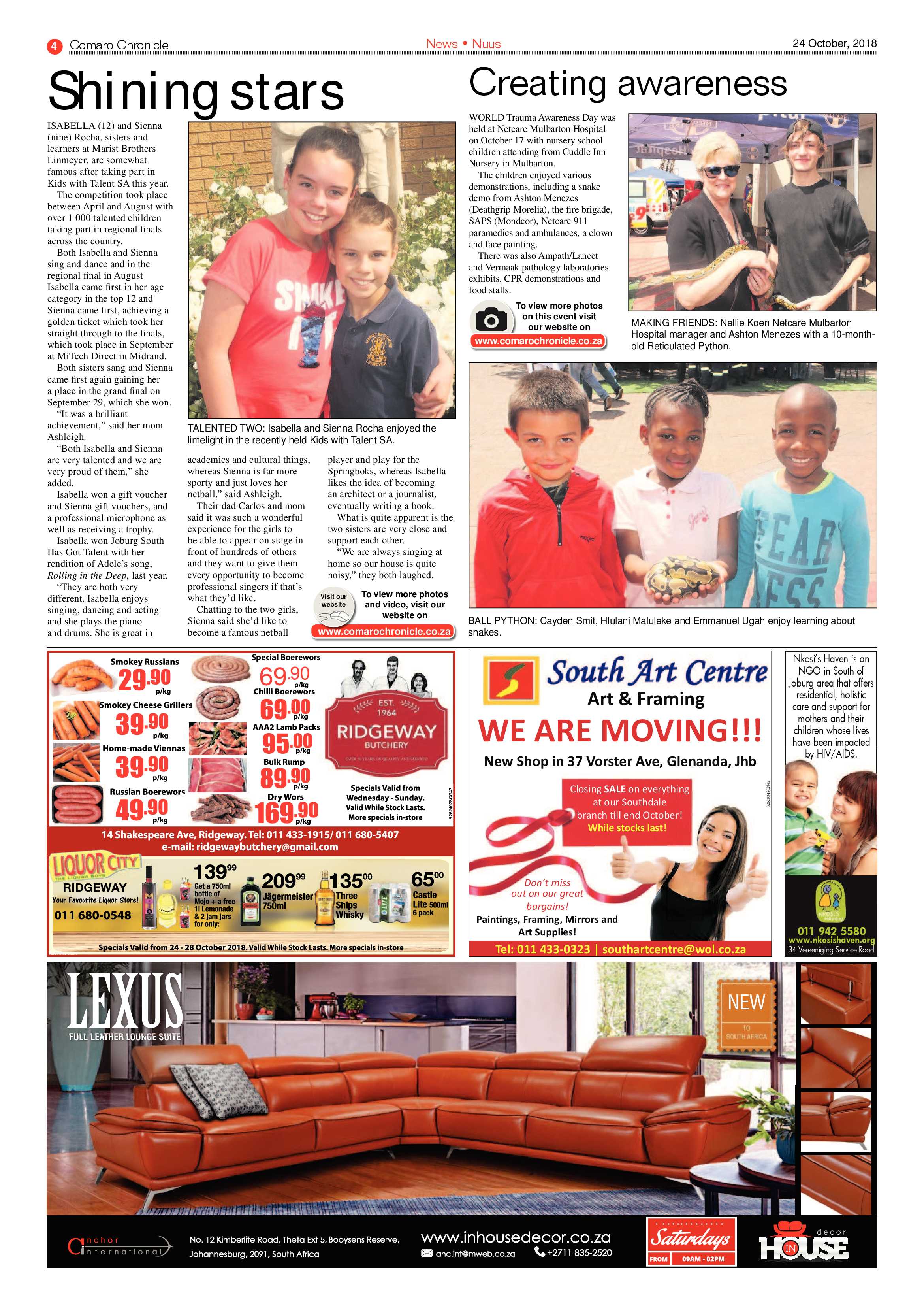 Comaro Chronicle 24 October 2018 page 4
