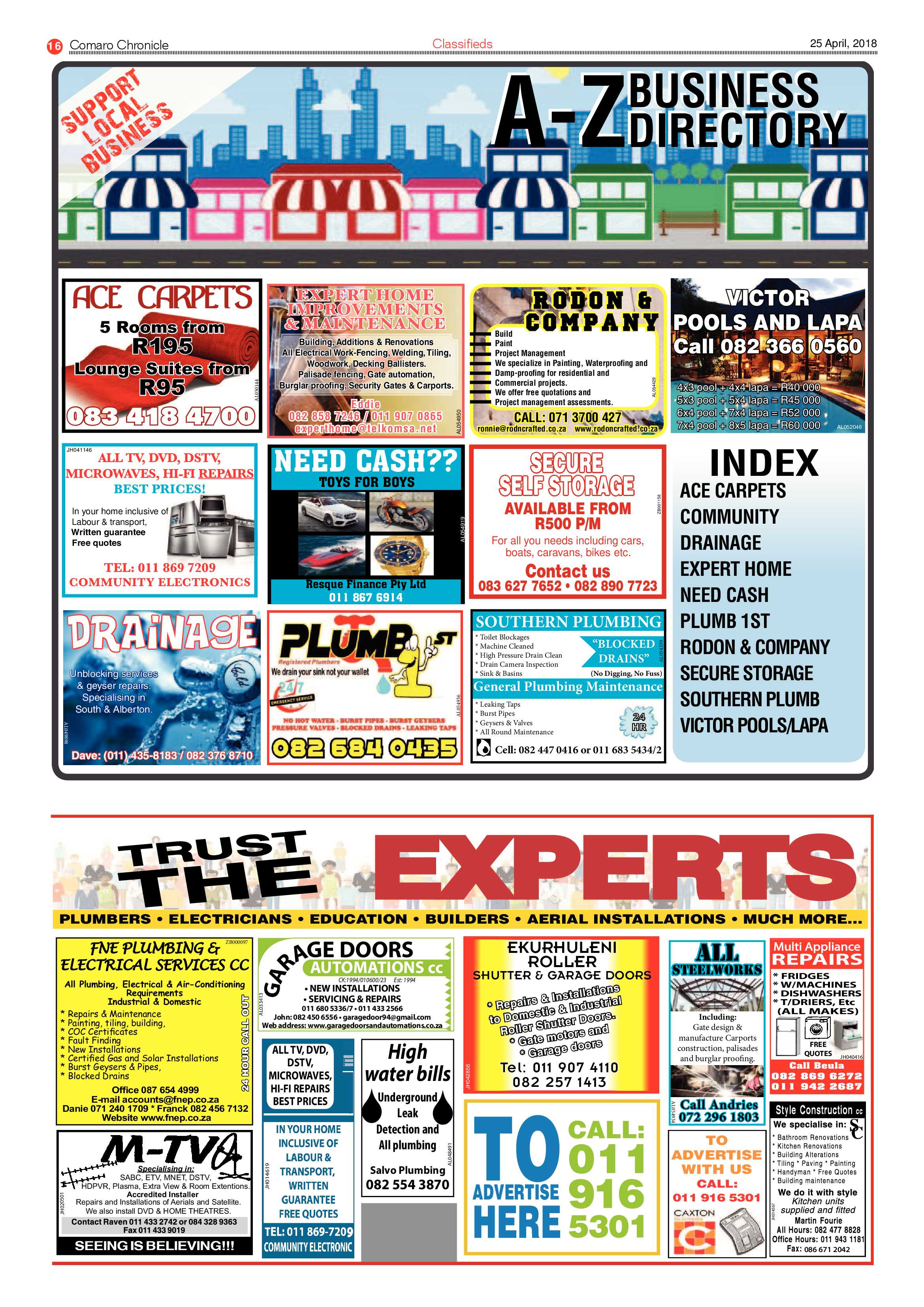 Comaro Chronicle 25 April 2018 page 16