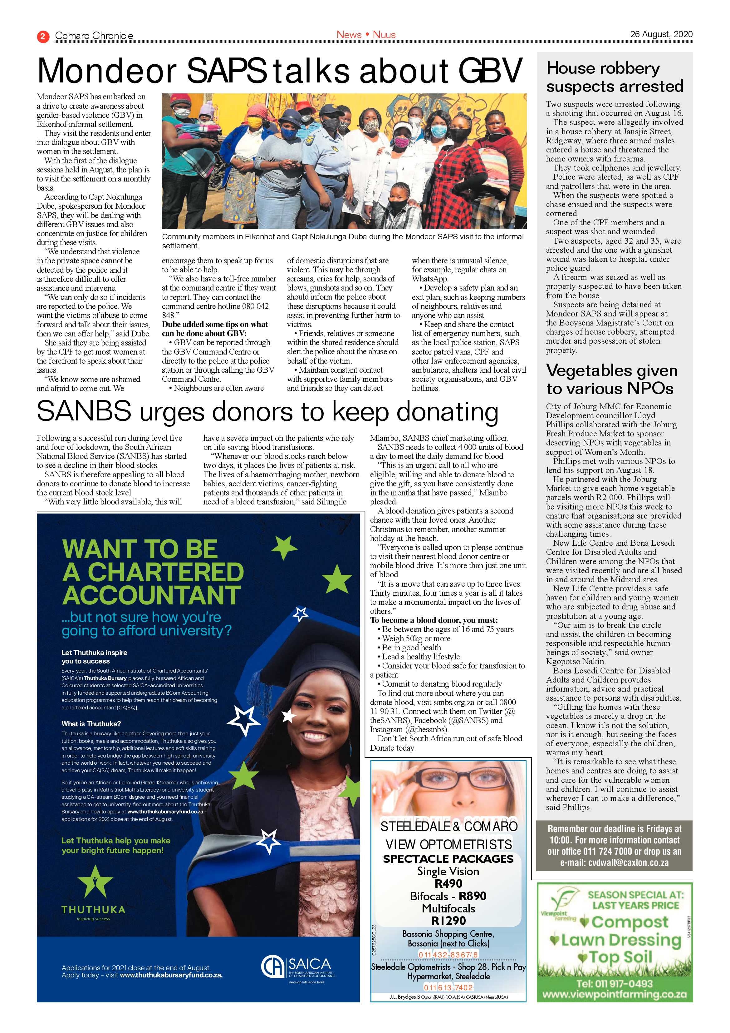 Comaro Chronicle 25 August 2020 page 2