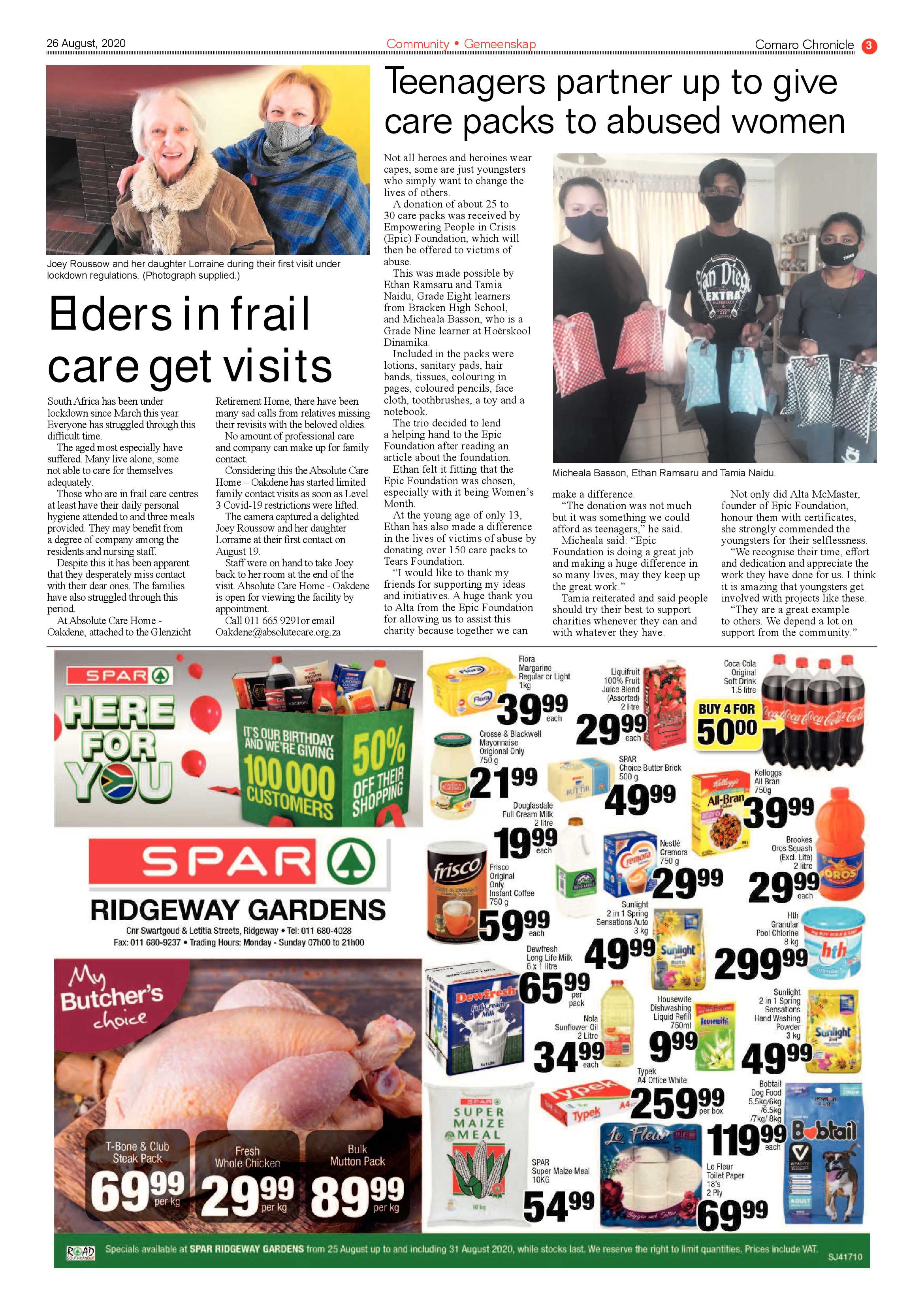 Comaro Chronicle 25 August 2020 page 3