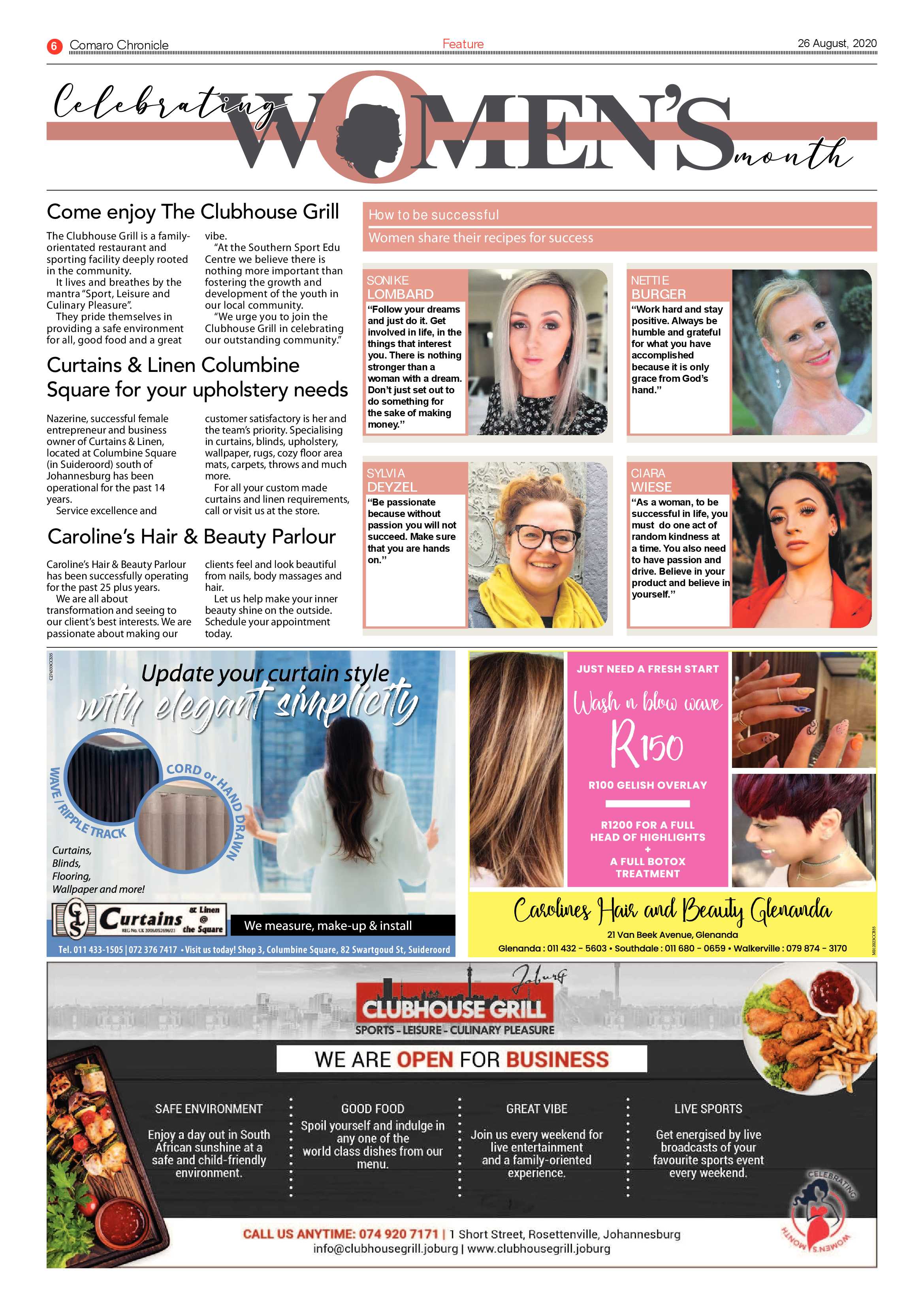 Comaro Chronicle 25 August 2020 page 6