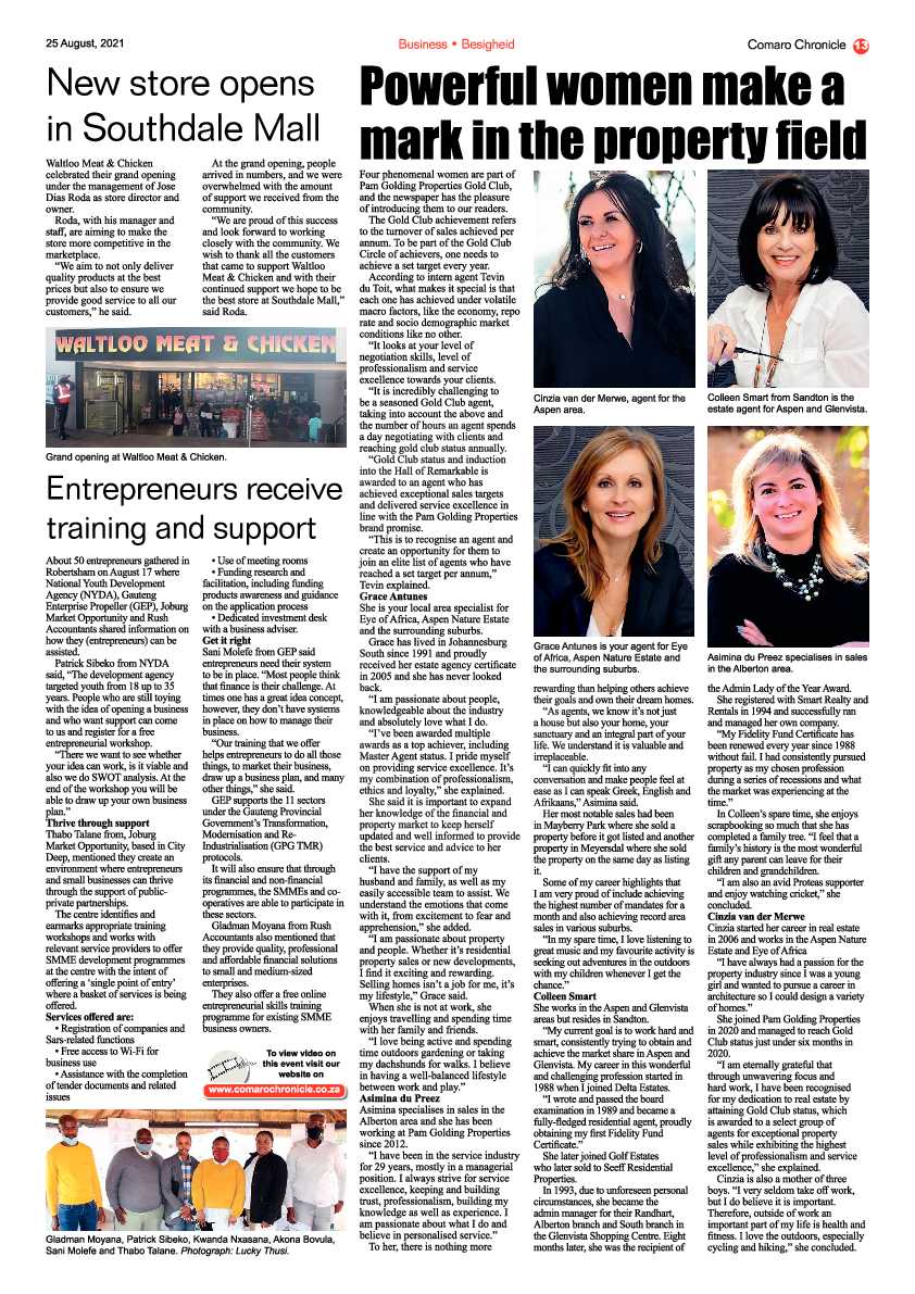 Comaro Chronicle 25 August 2021 page 15