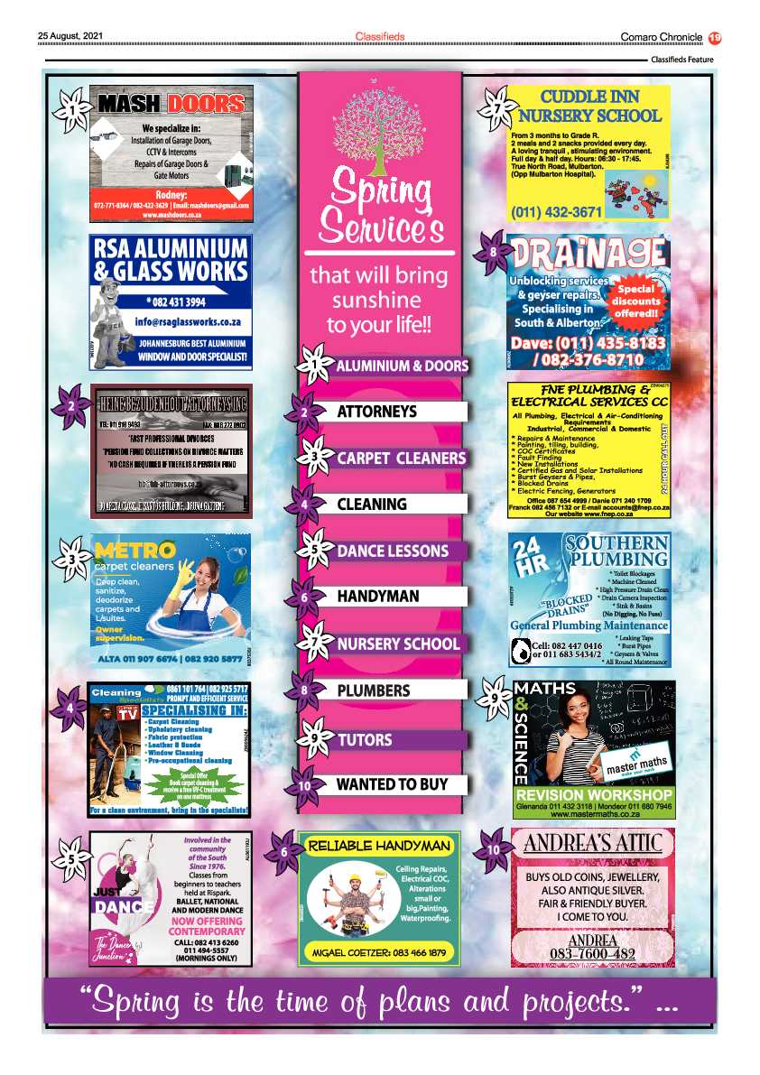 Comaro Chronicle 25 August 2021 page 21