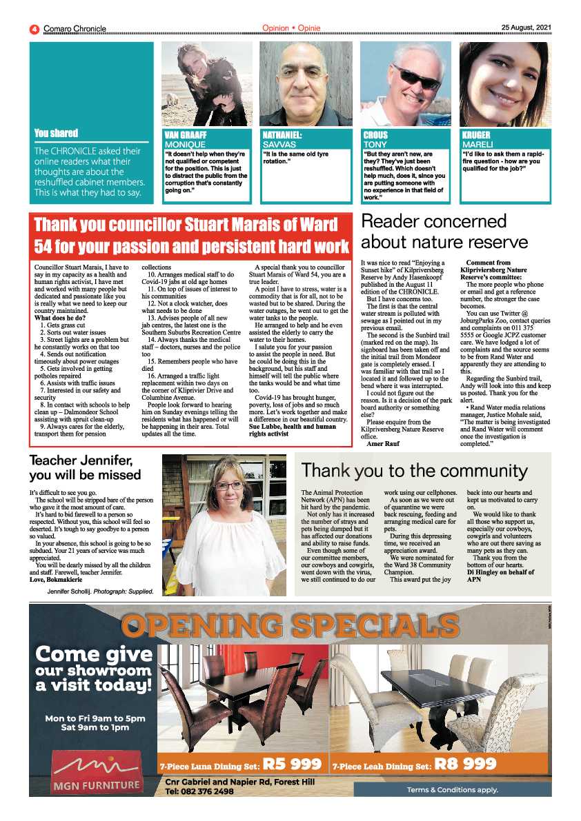 Comaro Chronicle 25 August 2021 page 6