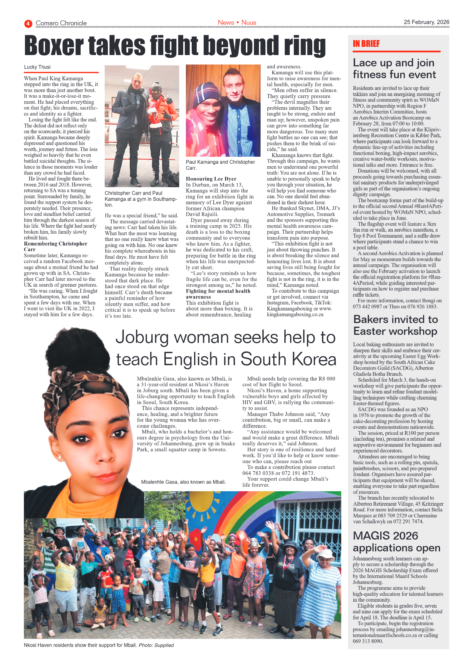 Comaro Chronicle 25 February 2026 page 4