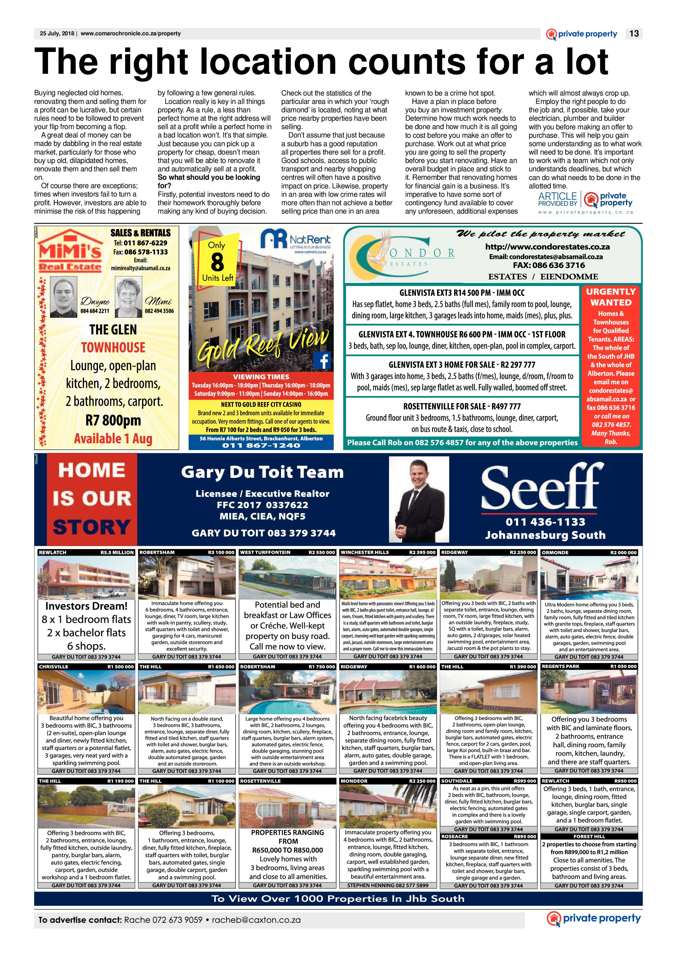 Comaro Chronicle 25 July 2018 page 13