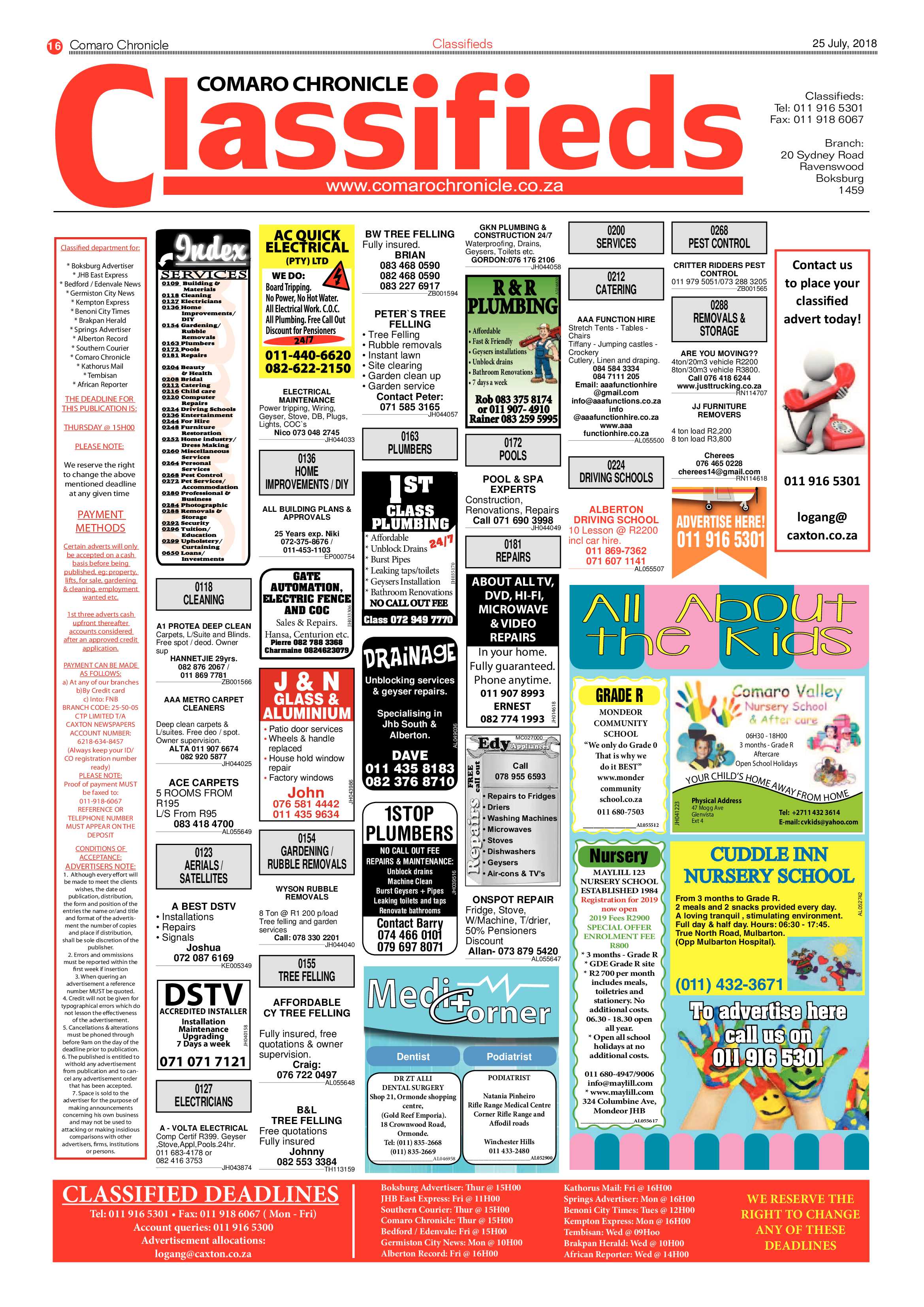 Comaro Chronicle 25 July 2018 page 16