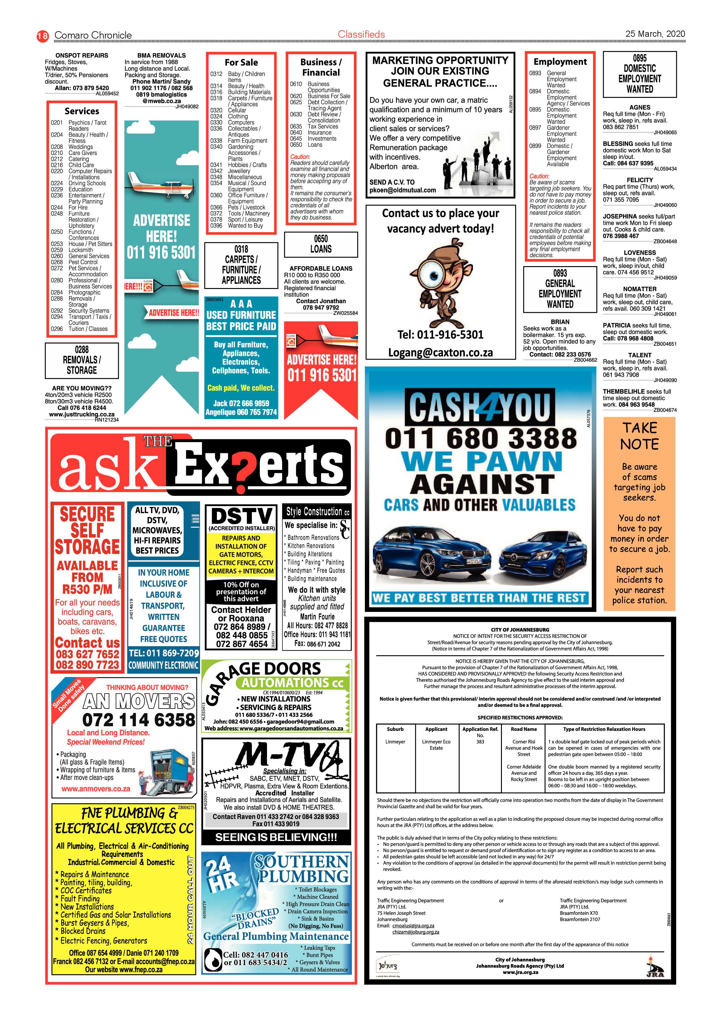Comaro Chronicle 25 March 2020 page 18