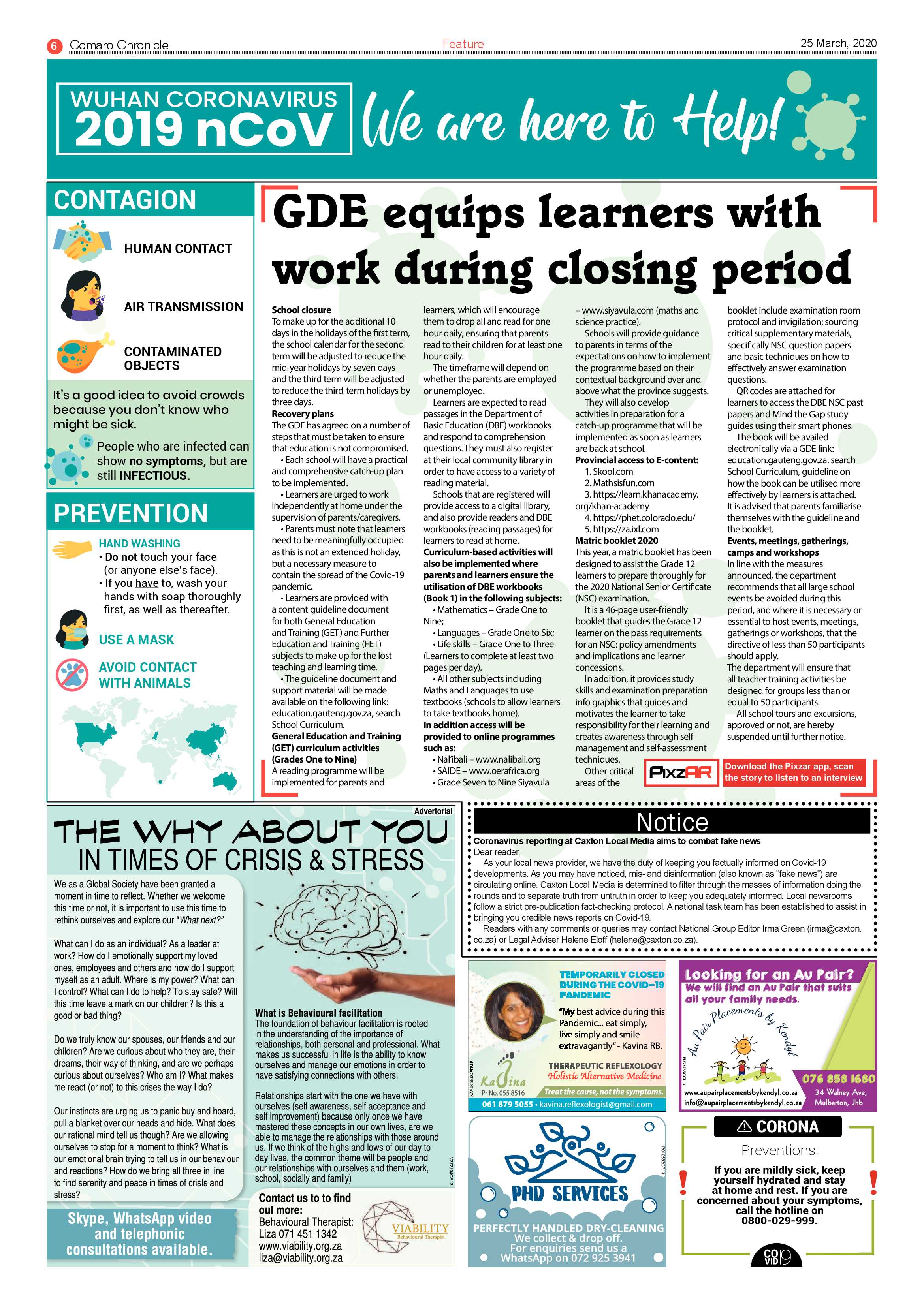 Comaro Chronicle 25 March 2020 page 6