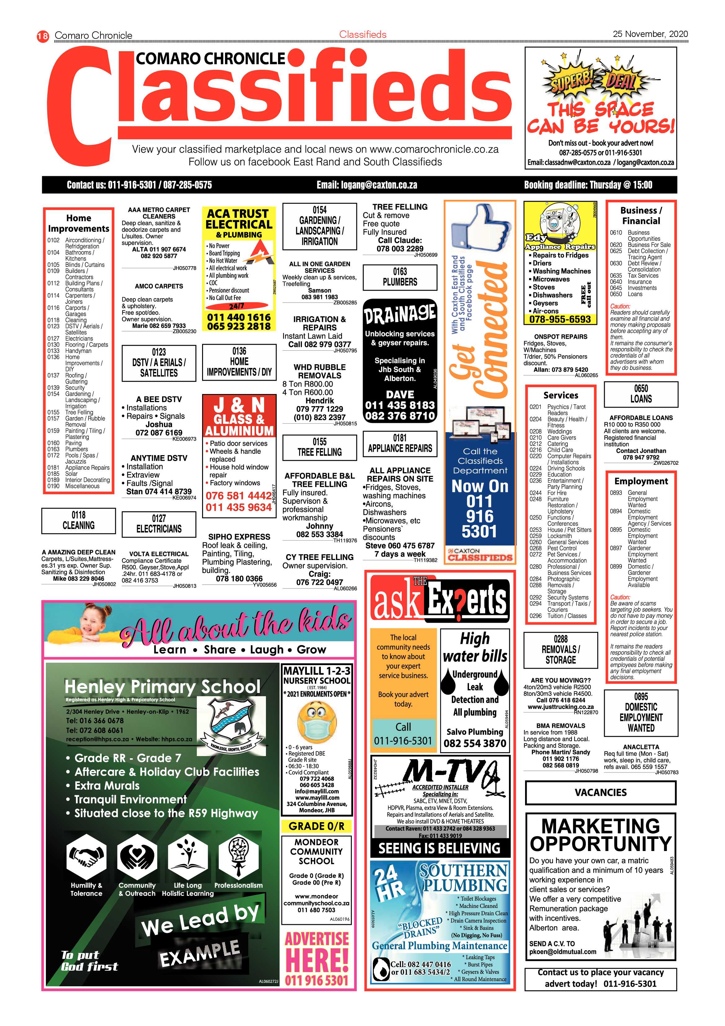 Comaro Chronicle 25 November  2020 page 18