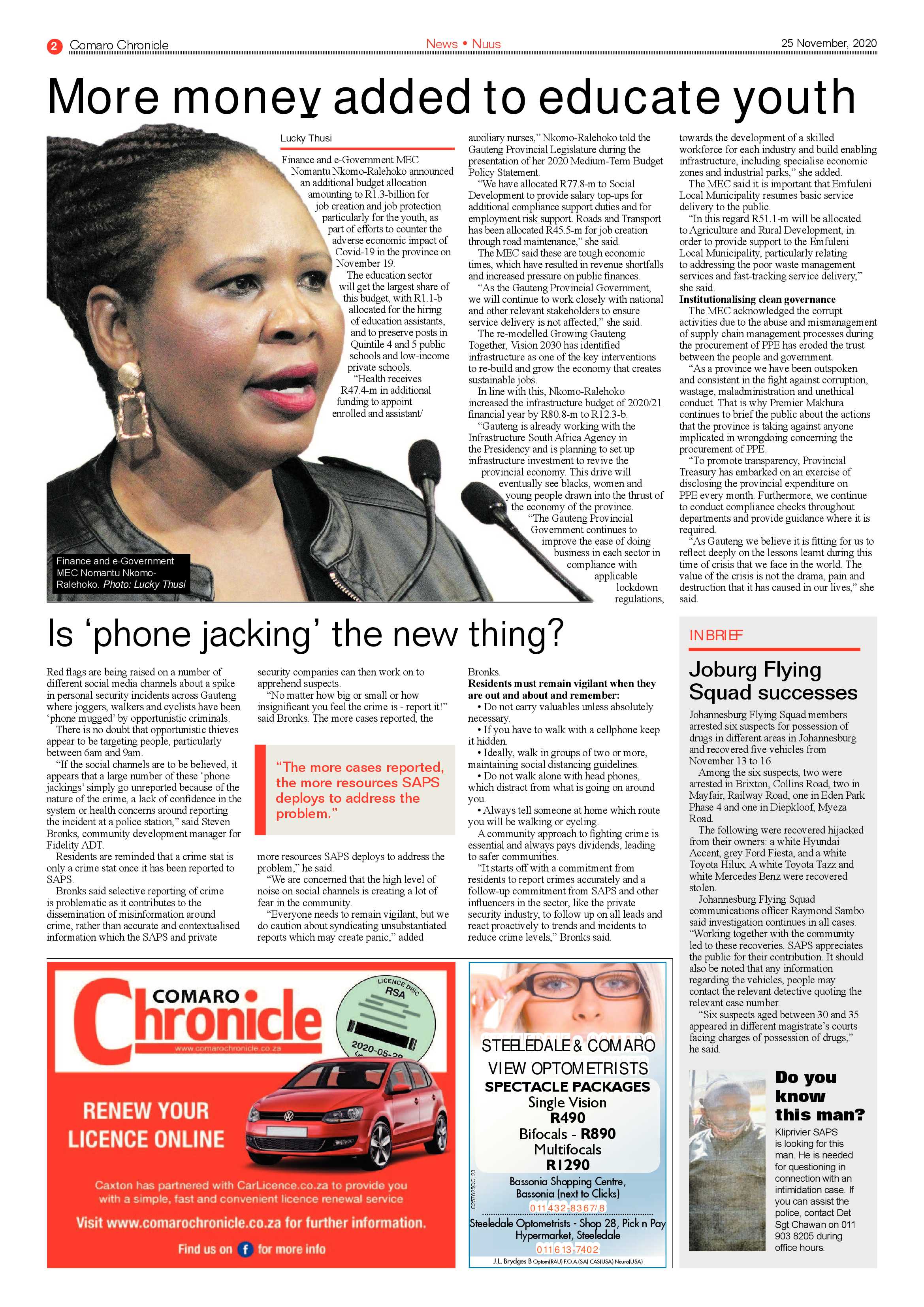 Comaro Chronicle 25 November  2020 page 2