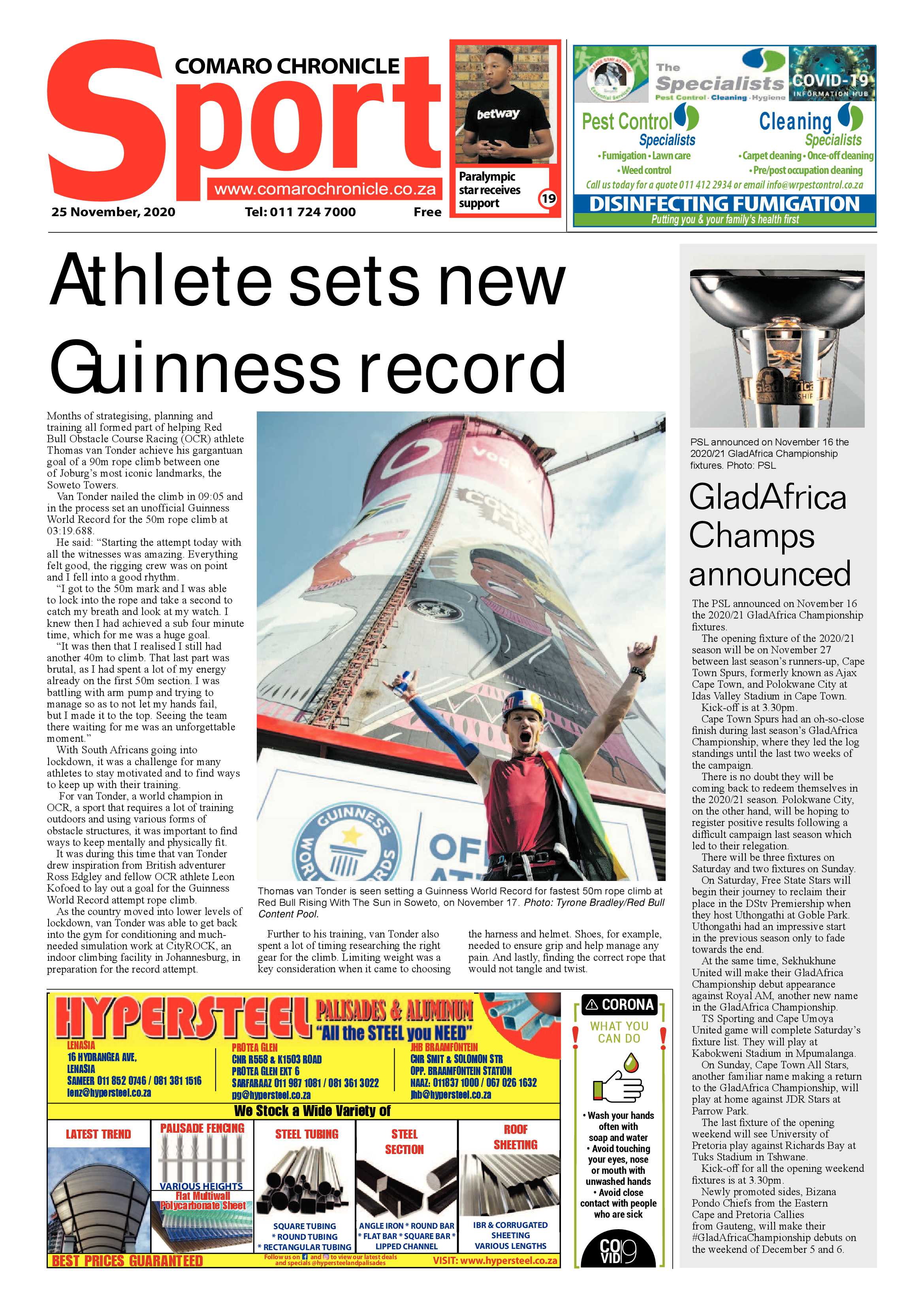 Comaro Chronicle 25 November  2020 page 20